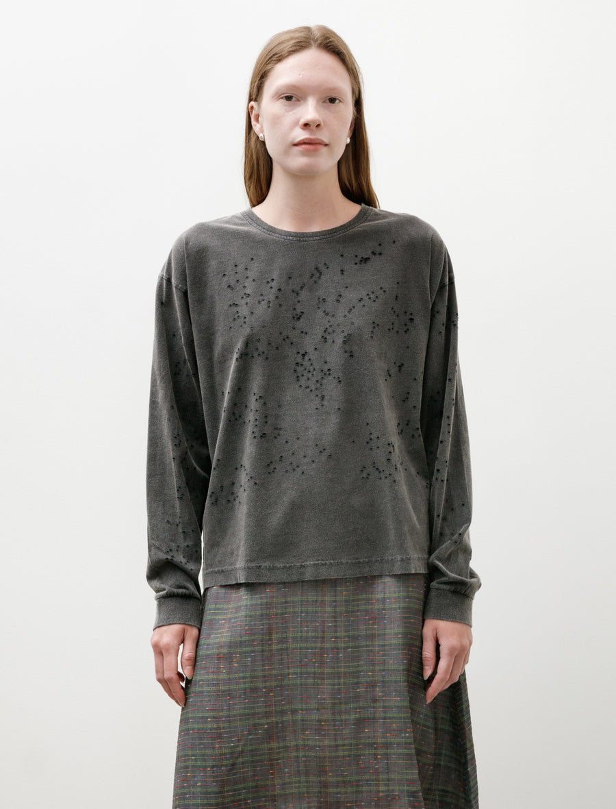 Cropped Relaxed LS Tee Fault and Fracture - Image 1