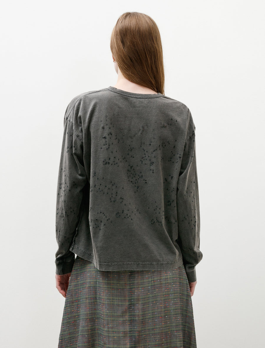 Cropped Relaxed LS Tee Fault and Fracture - Image 2
