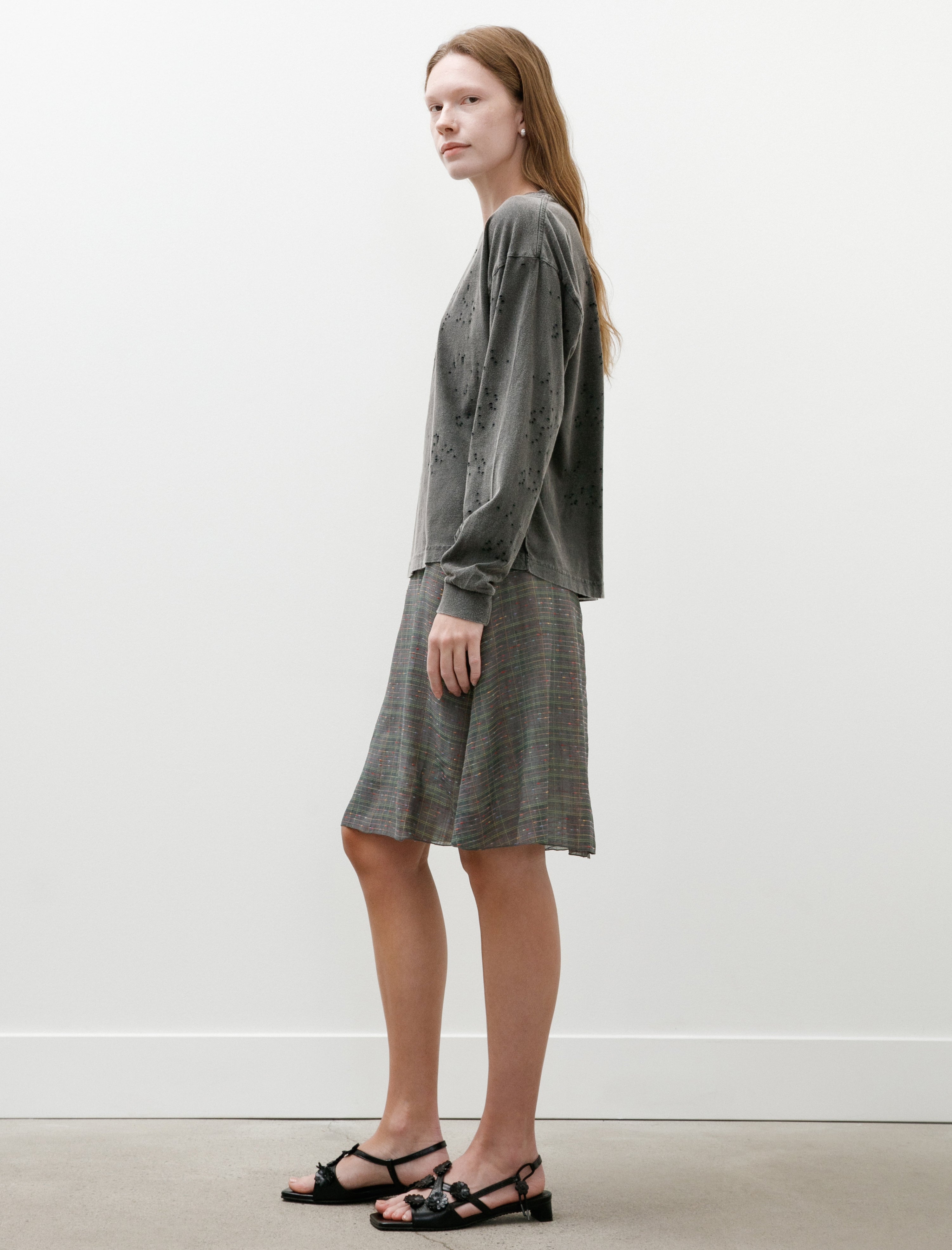 Needles Semi Flair Skirt Ring Knot Plaid
