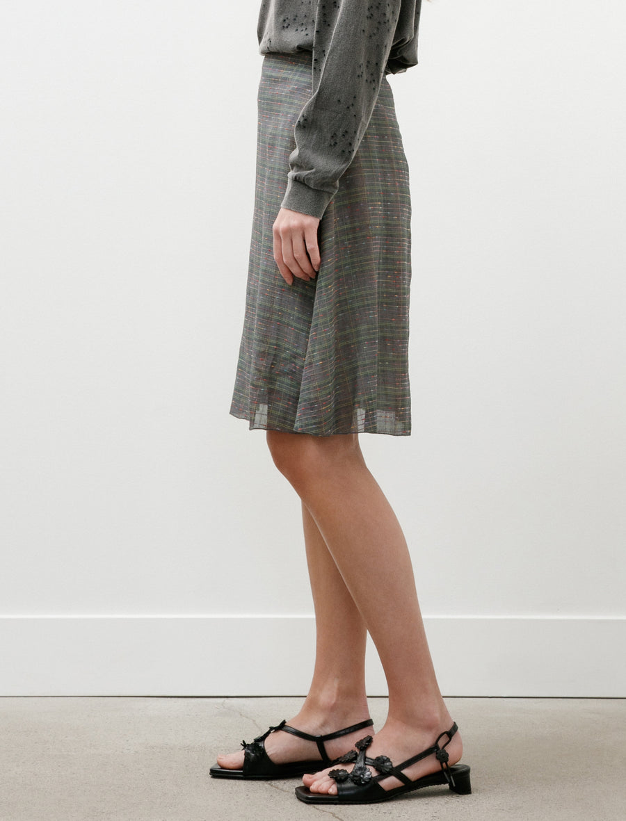 Semi Flair Skirt Ring Knot Plaid - Image 5