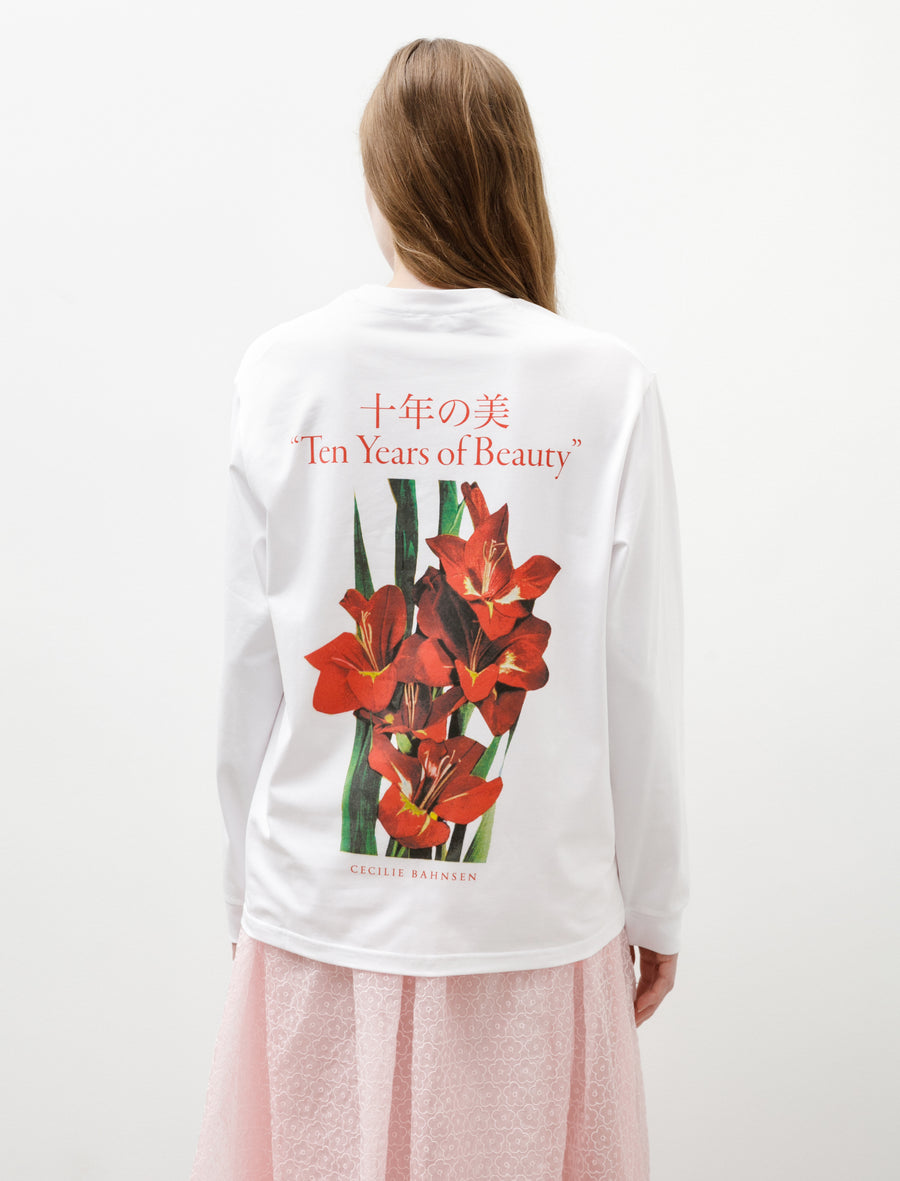 Lily T-Shirt Red/White - Image 2
