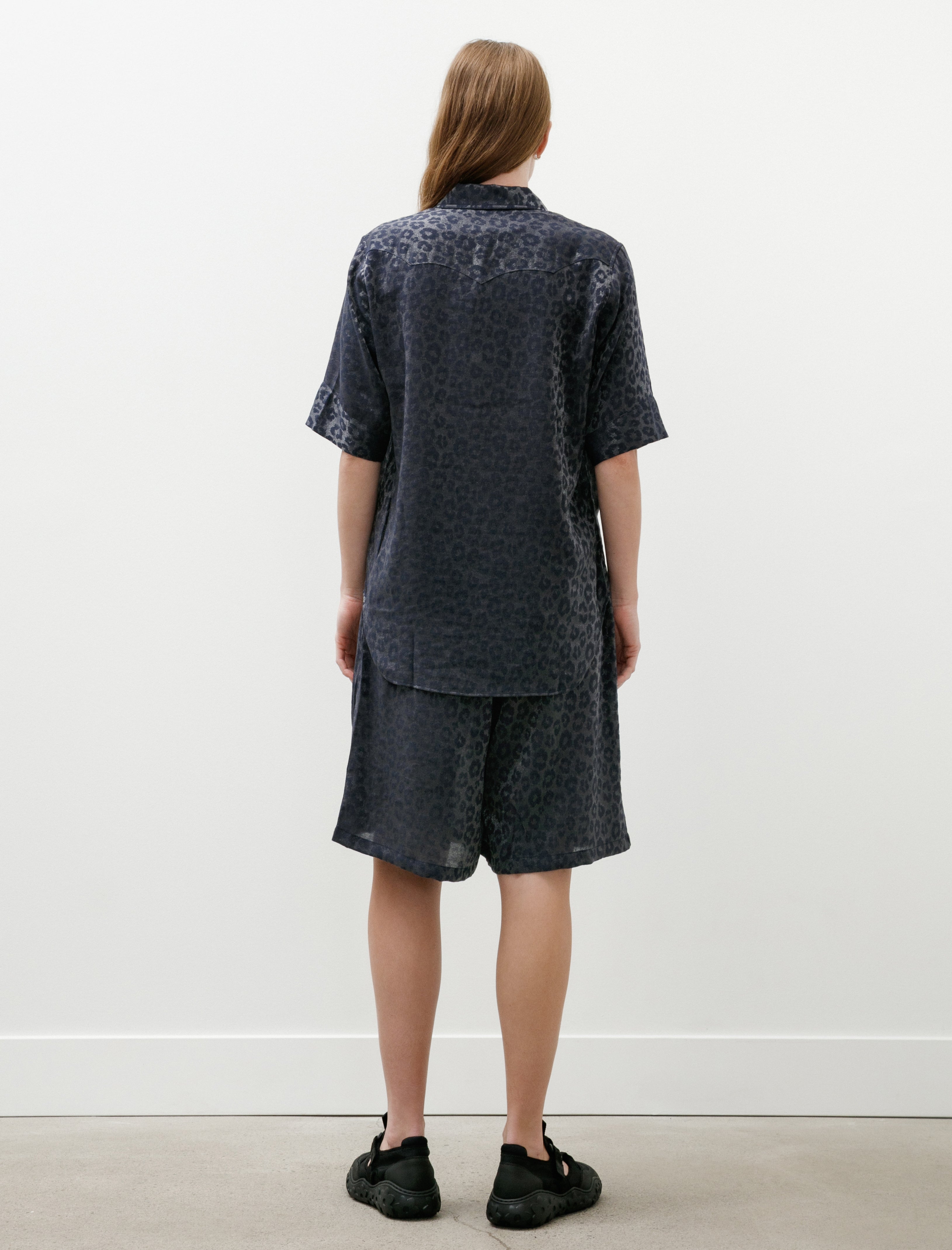 Needles String Cowboy H.D. Shorts Leopard Jacquard