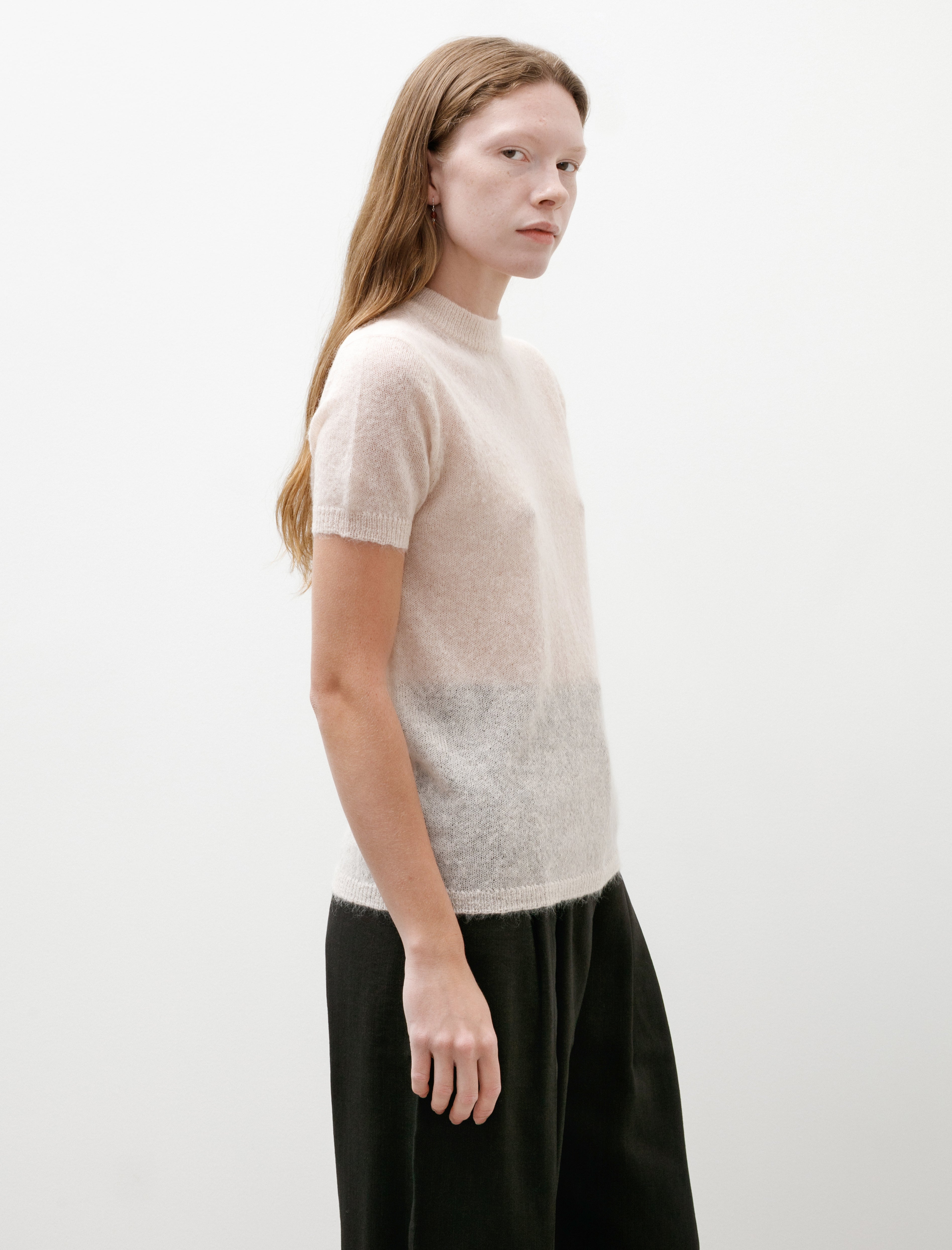 Studio Nicholson Seren Mohair Knit Plaster