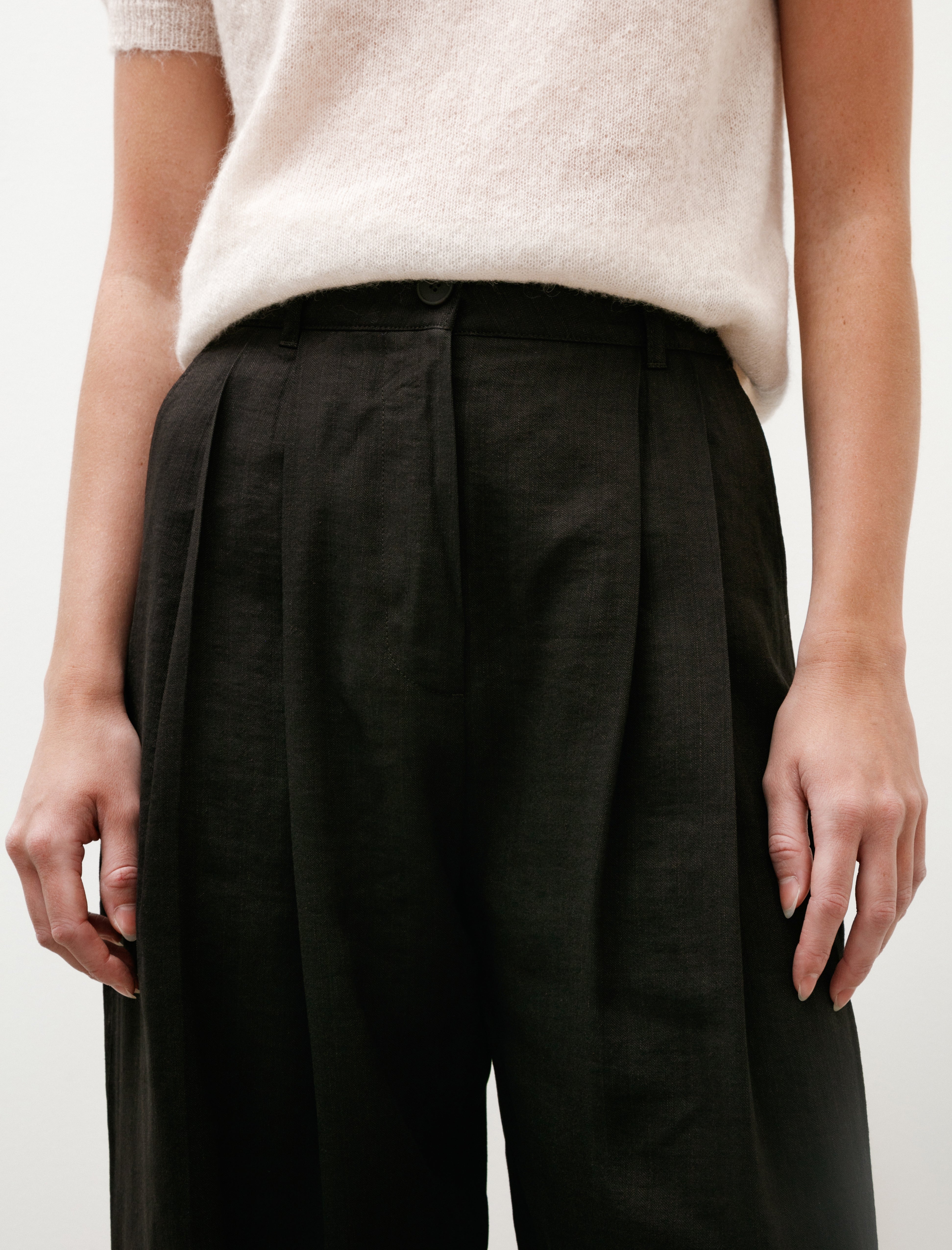 Studio Nicholson Acuna Trousers Herringbone Espresso