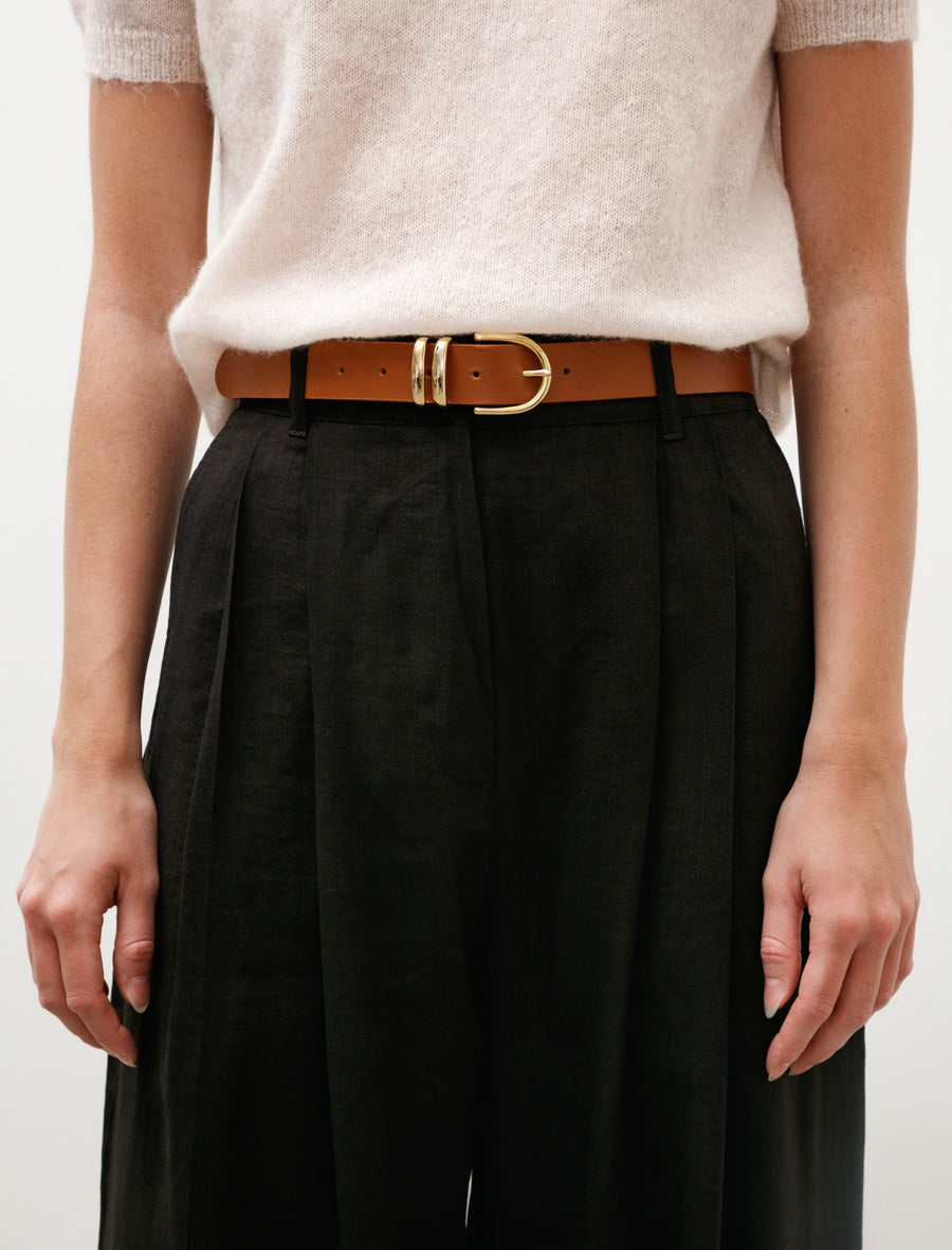 Leather Belt Brown - Image 2