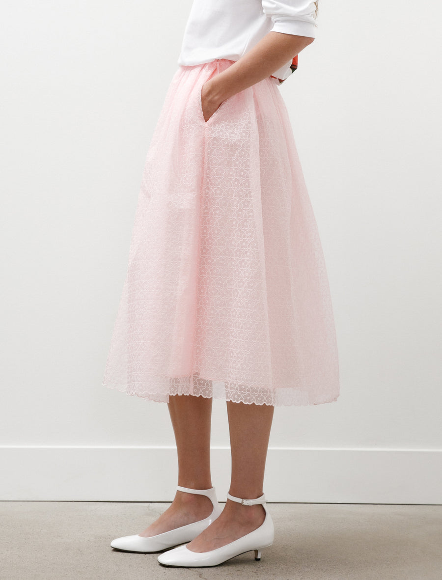 Bala Skirt Windflower Embroidery Blush Pink - Image 5