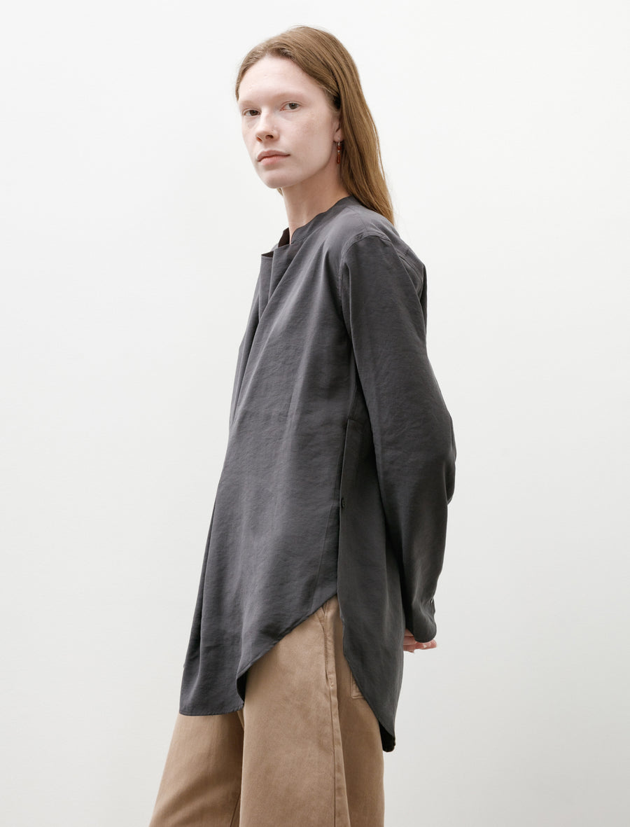 Pampa Draped Neck Top Powder Modal Coal - Image 3