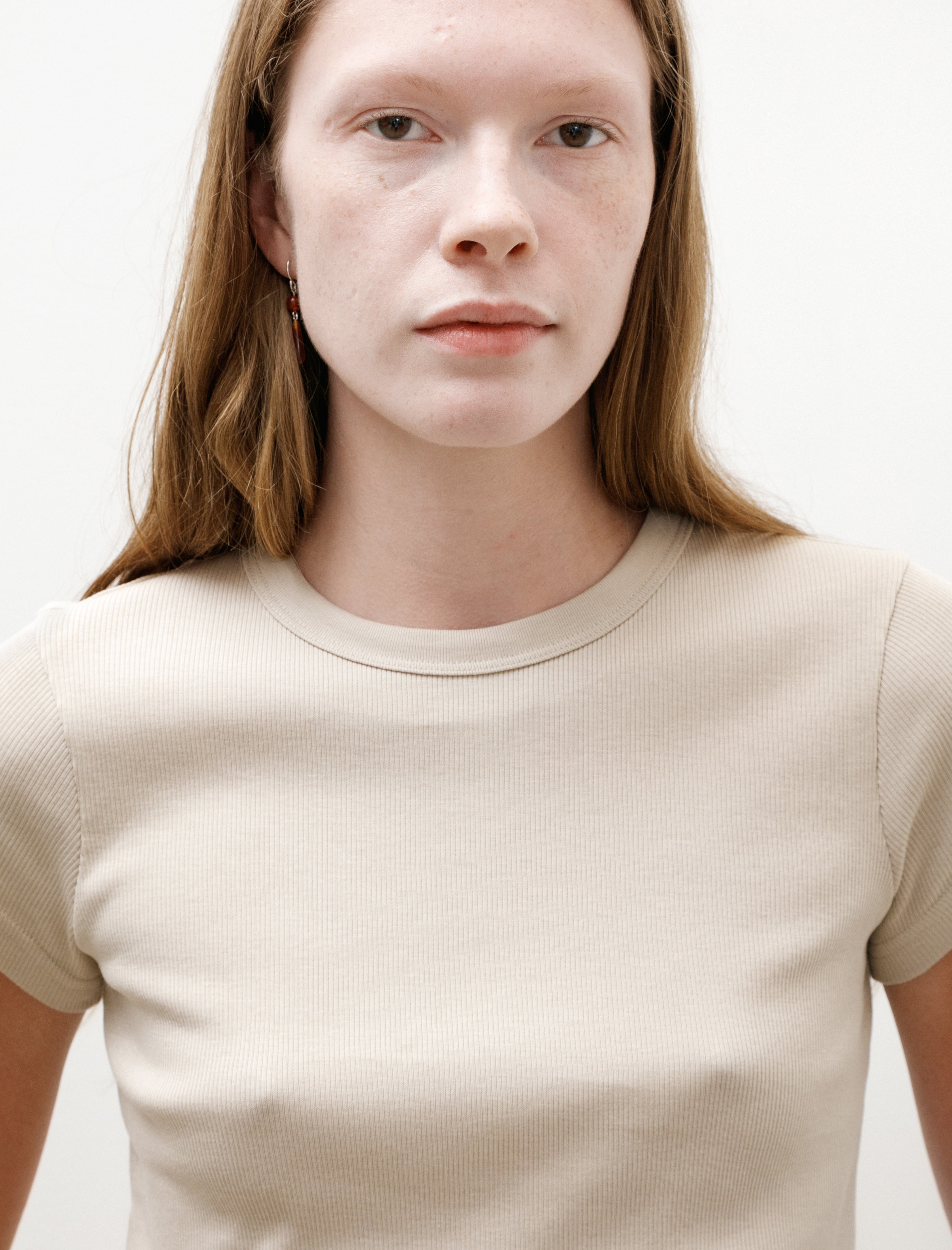Sunspel Rib T-Shirt Hazelwood