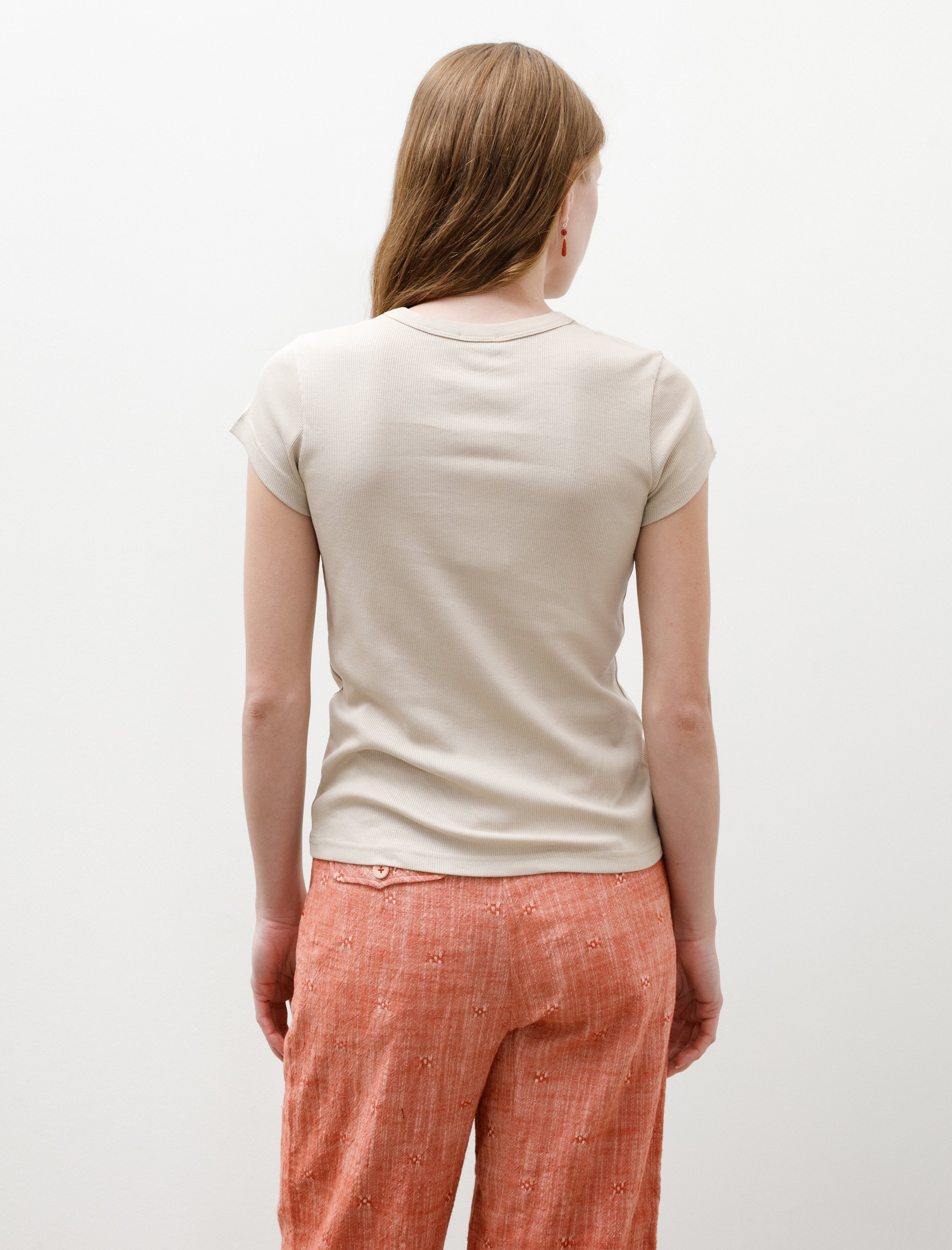 Sunspel Rib T-Shirt Hazelwood