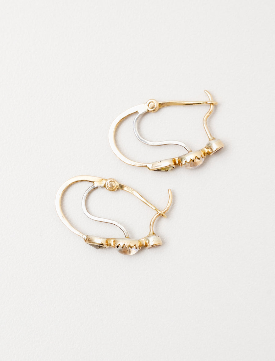 Poissardes Earrings Sapphire/Moonstone/Diamonds - Image 5