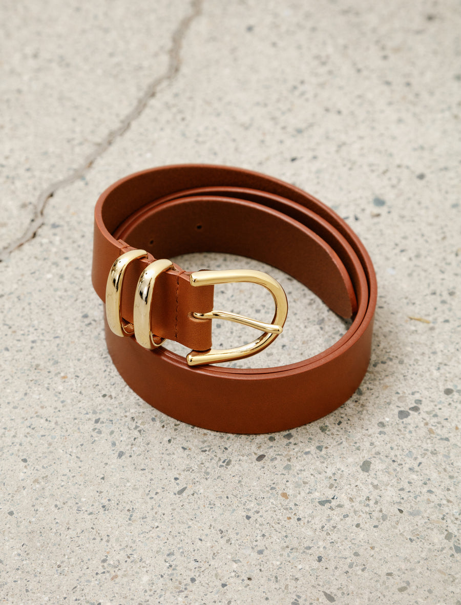 Leather Belt Brown - Image 1
