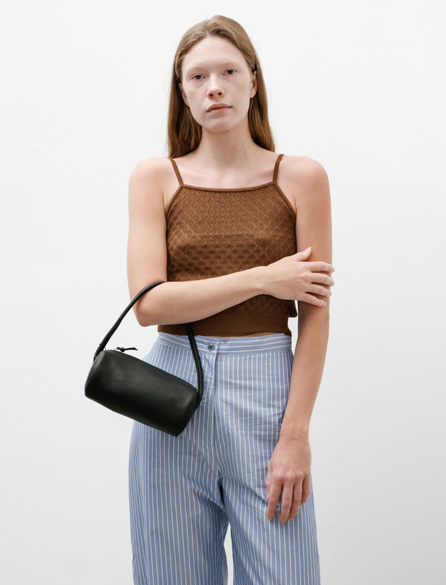 One Handle Cylinder Bag Black - Image 2