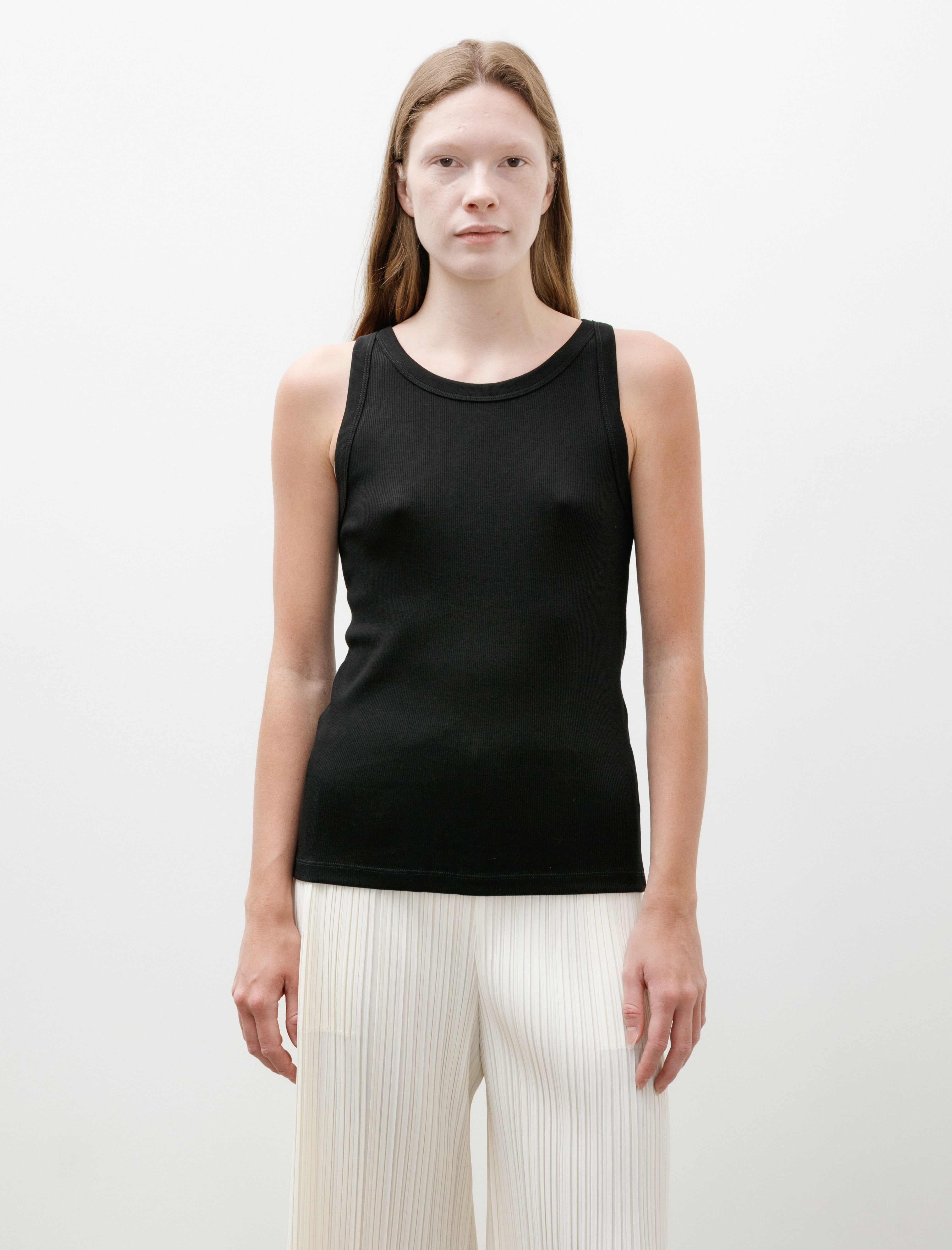Sunspel Rib Vest Black