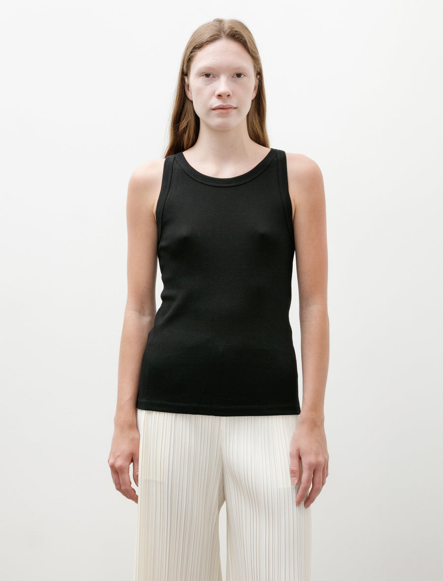 Rib Vest Black - Image 1