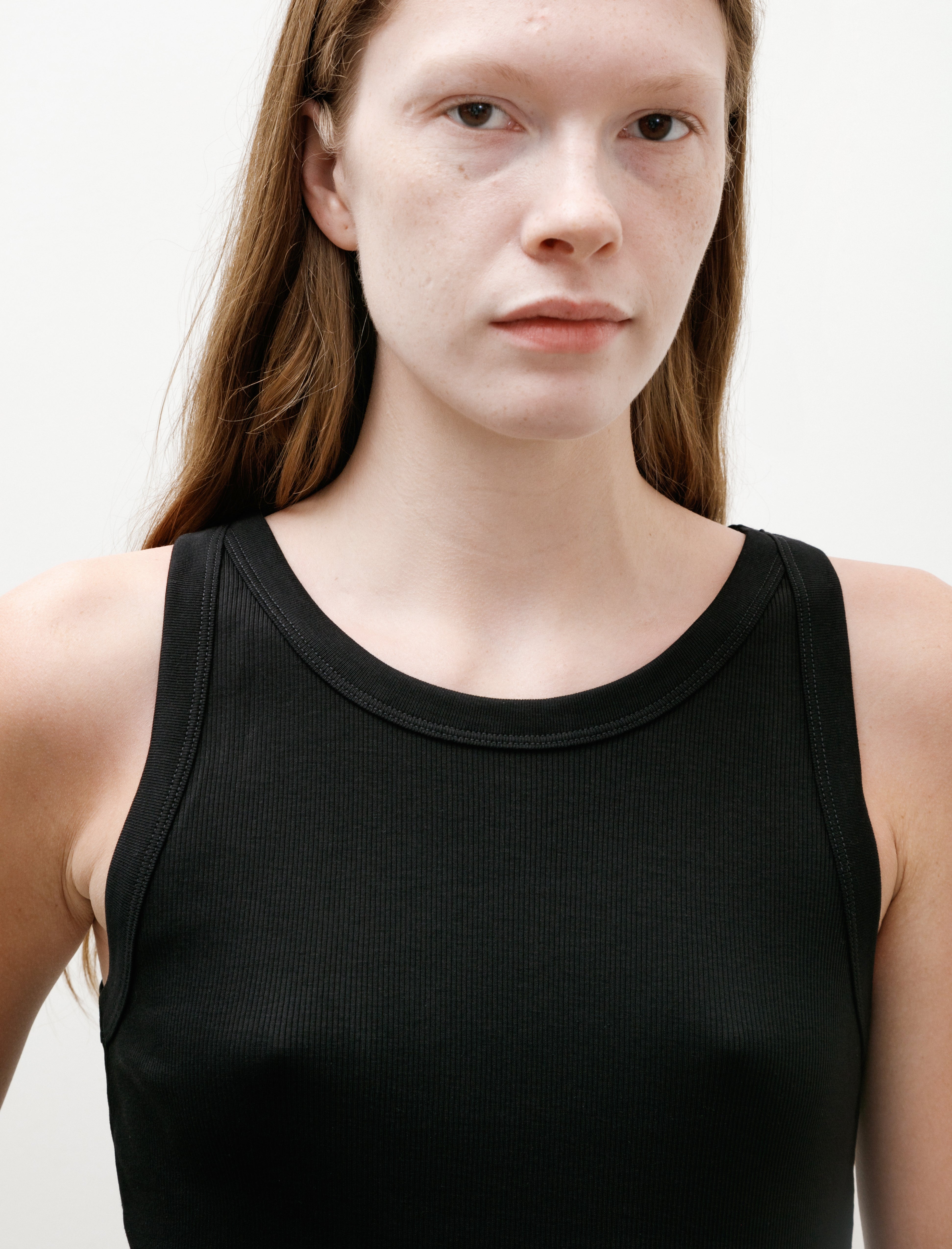 Sunspel Rib Vest Black