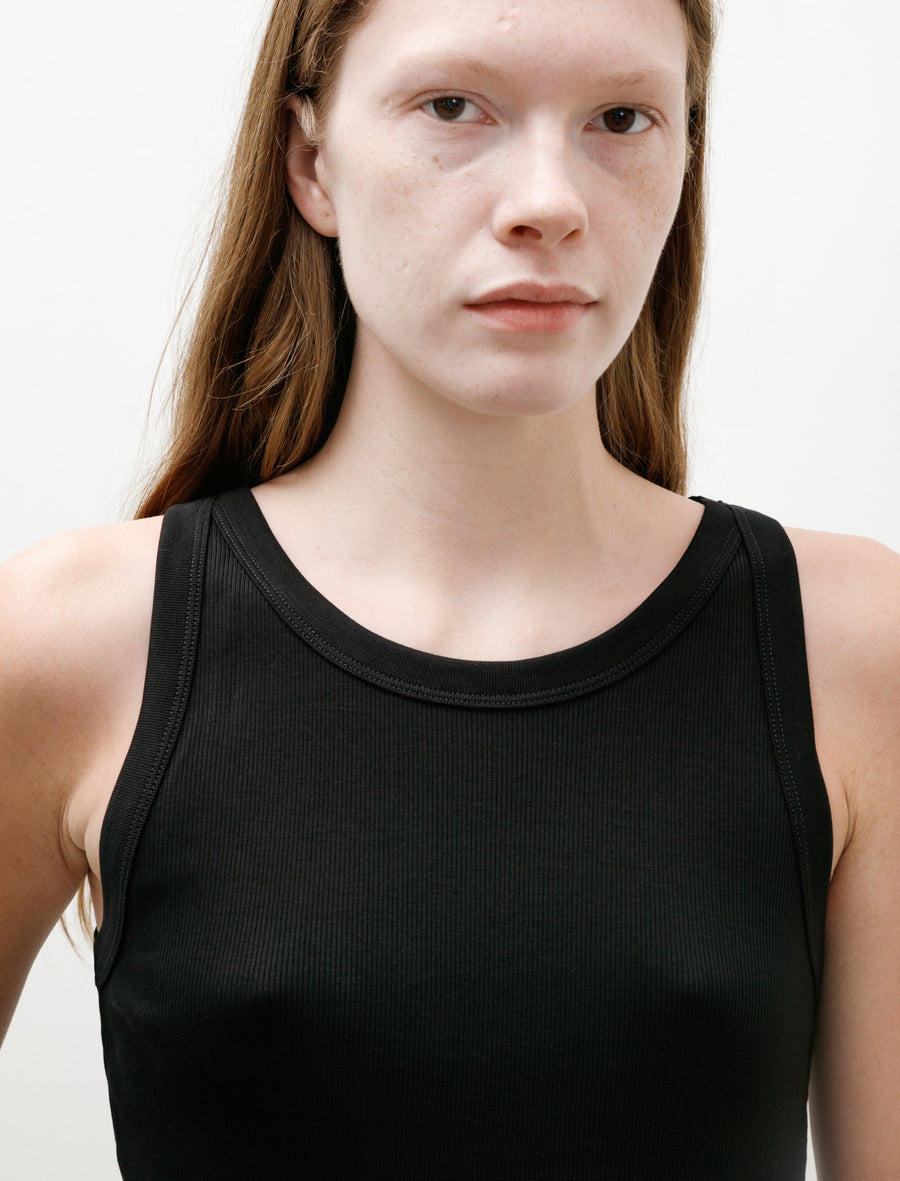 Rib Vest Black - Image 4