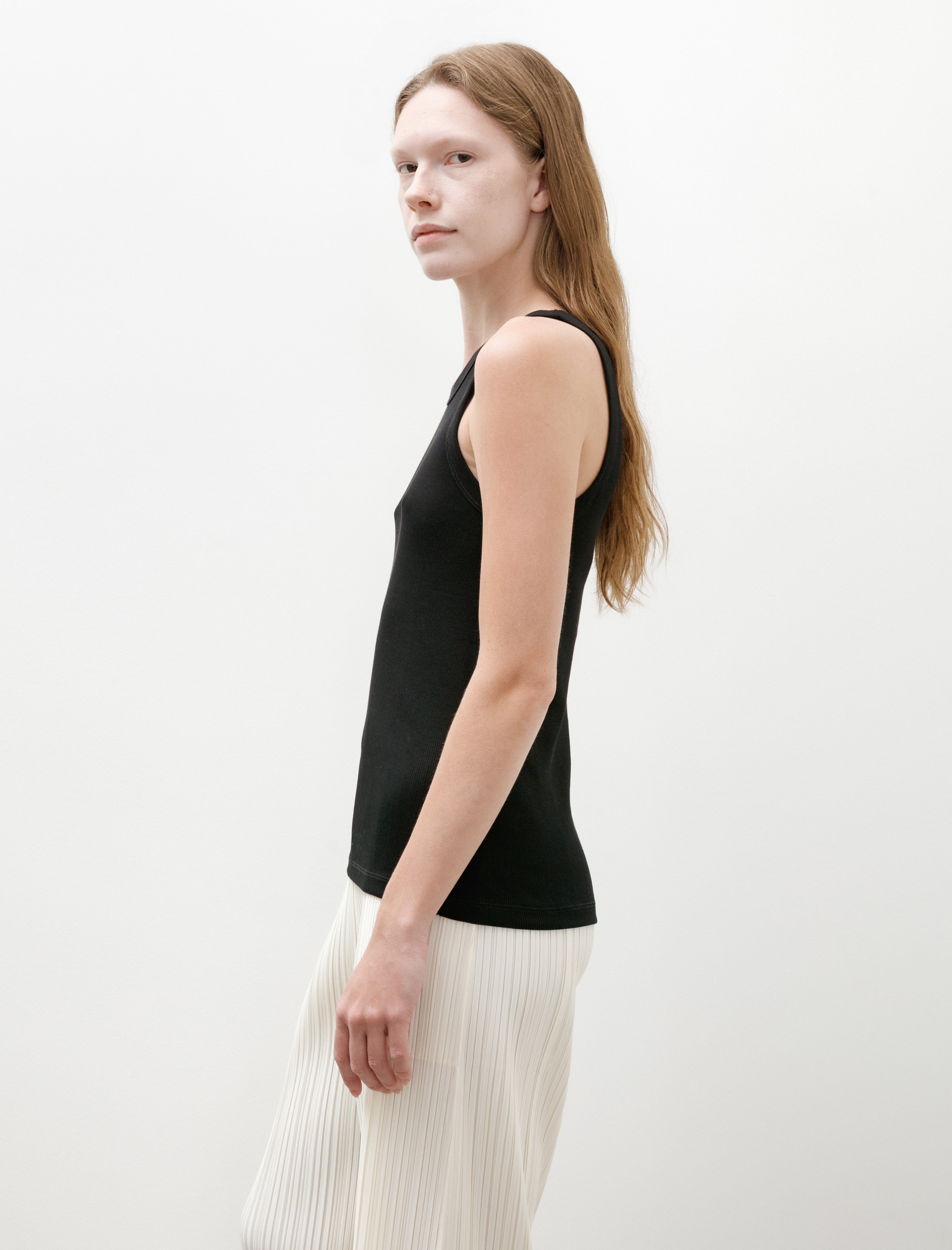 Sunspel Rib Vest Black