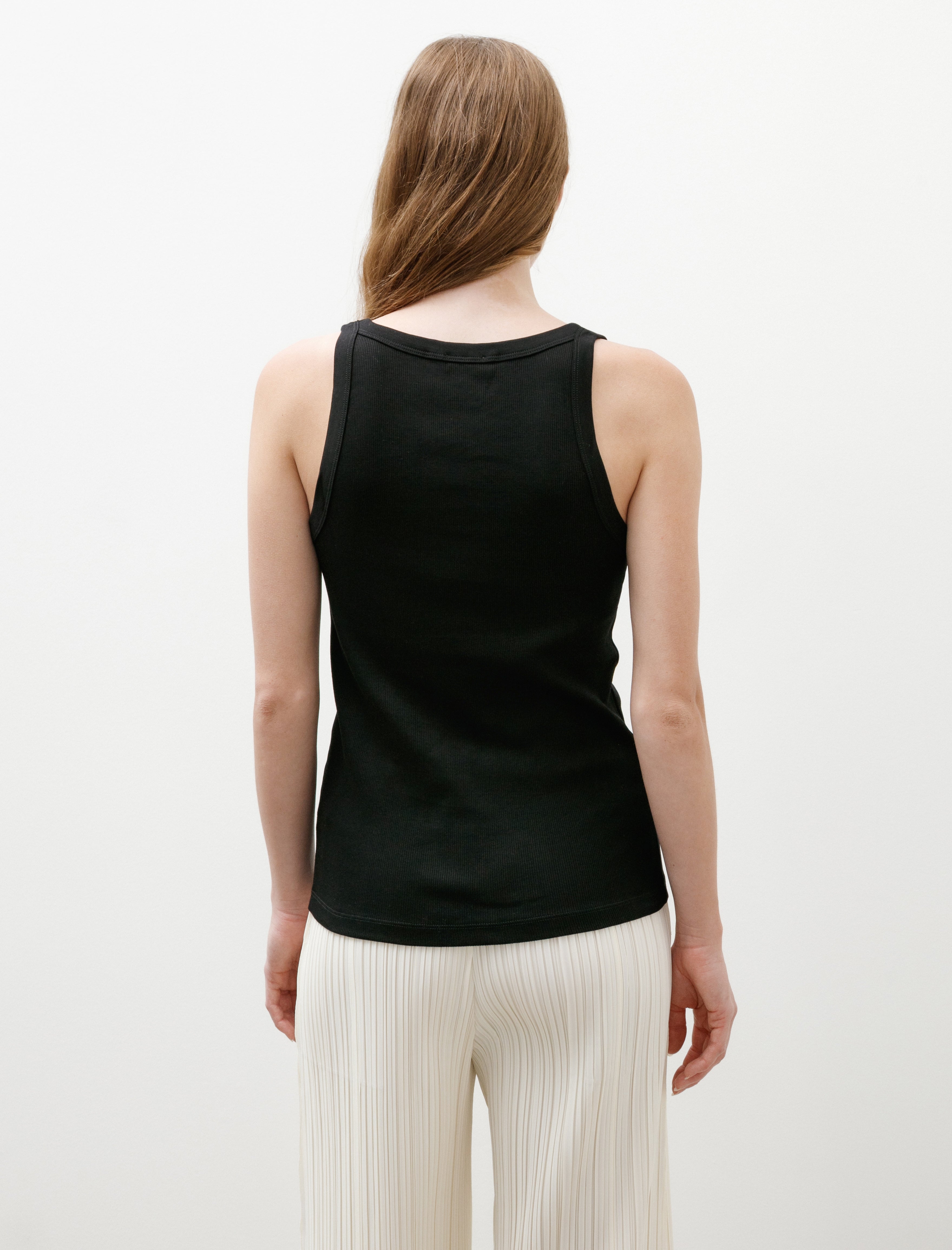 Sunspel Rib Vest Black