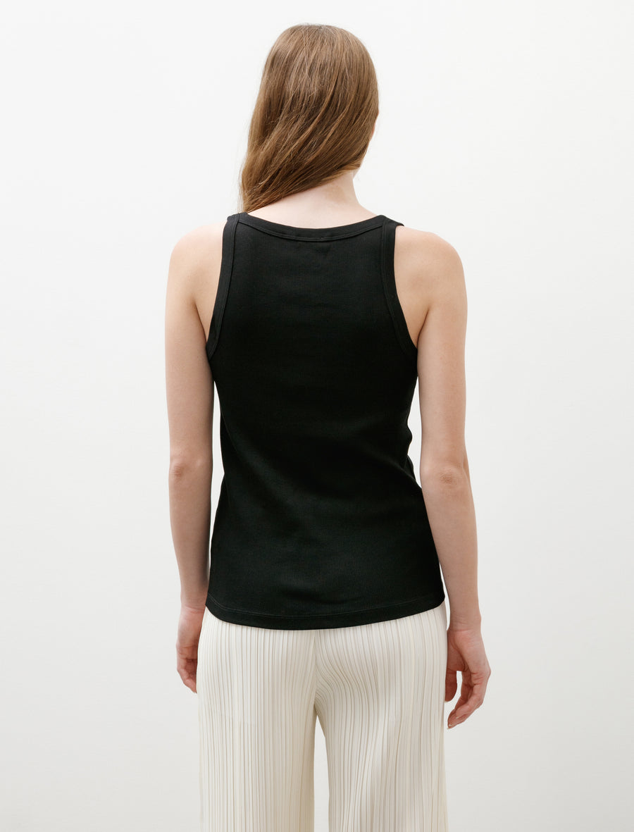 Rib Vest Black - Image 2