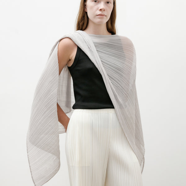 Pleats Please by Issey Miyake Colorful Madame T Small Greige