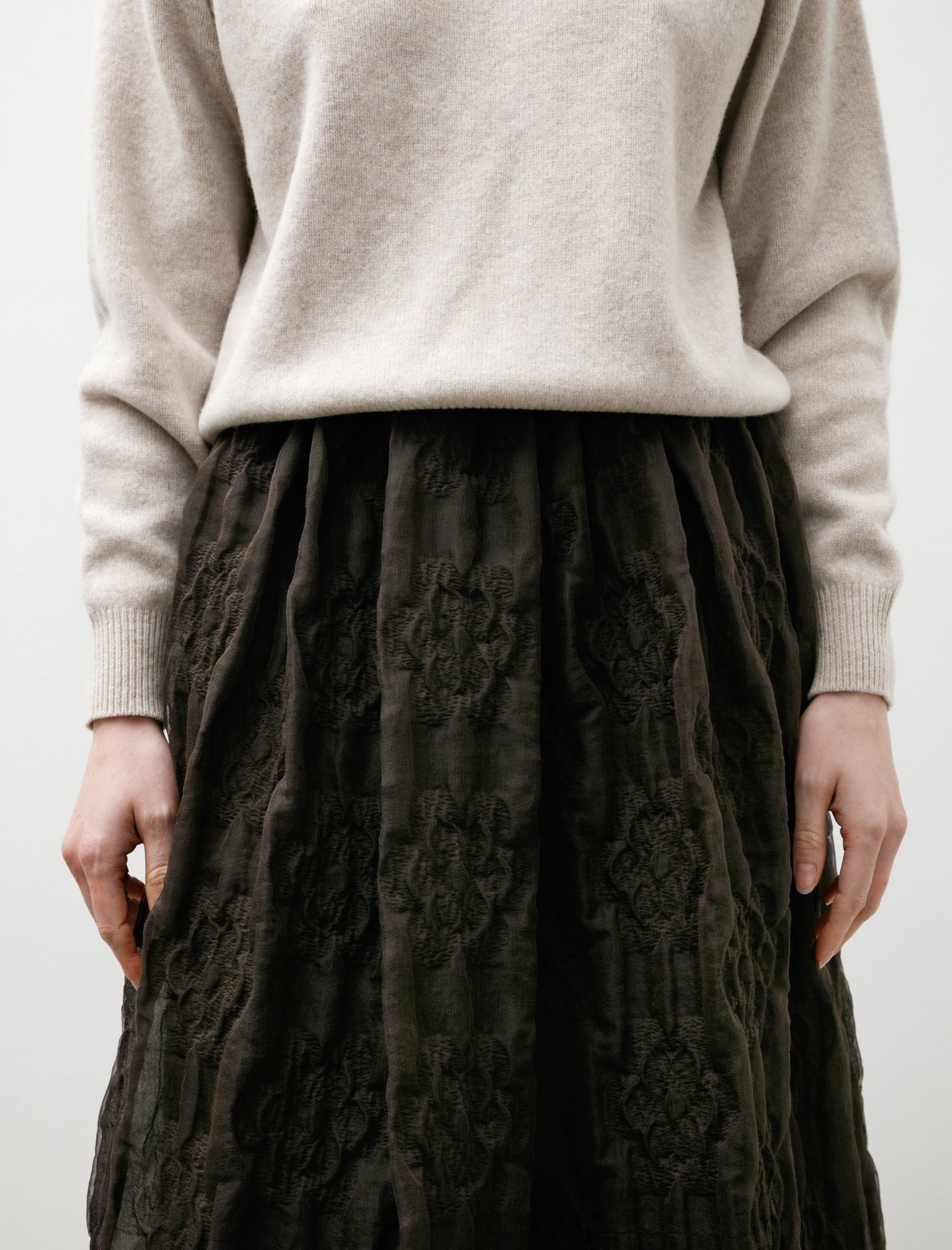 Cecilie Bahnsen Bala Skirt Soil Brown