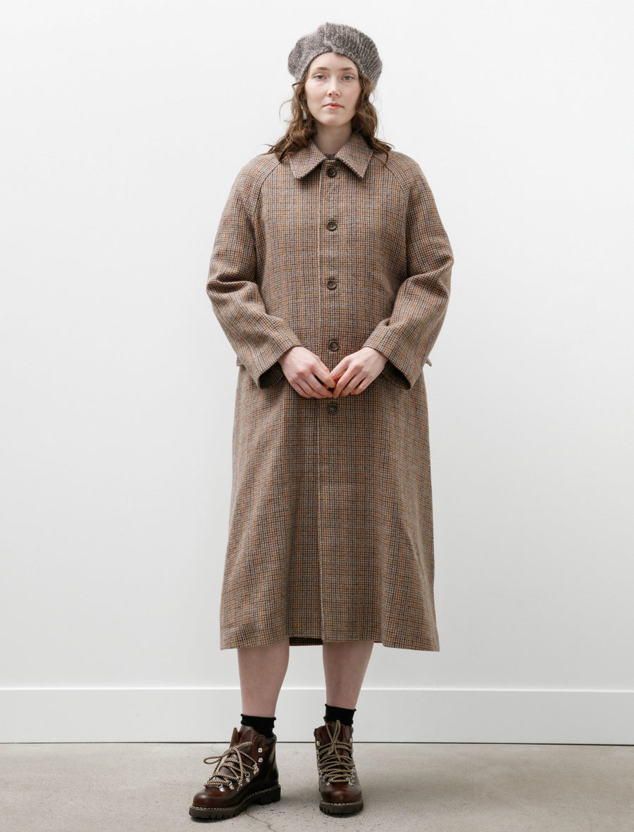 Raglan Coat Multicolour Plaid - Image 2