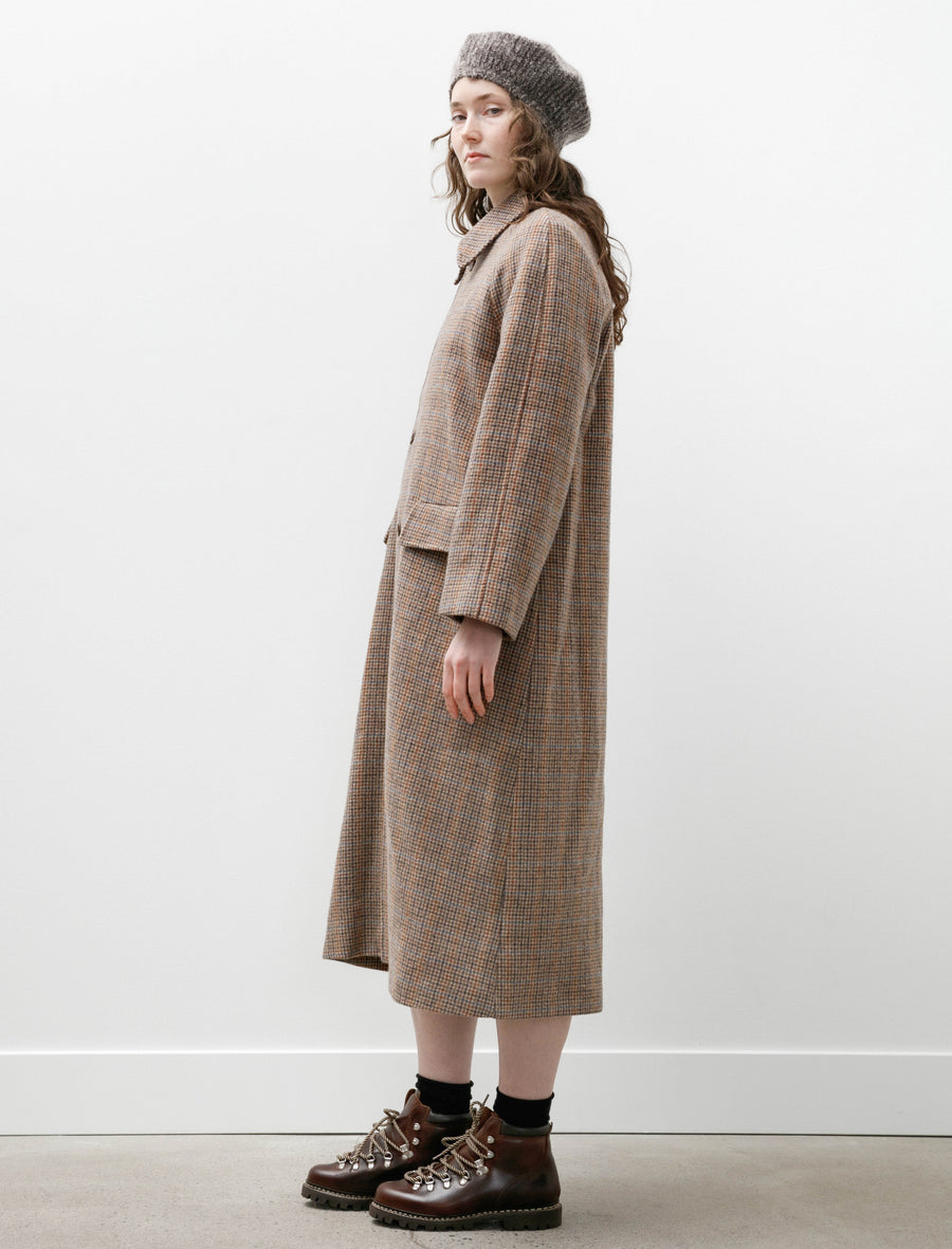 Raglan Coat Multicolour Plaid - Image 3