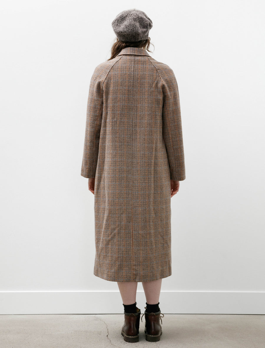 Raglan Coat Multicolour Plaid - Image 4