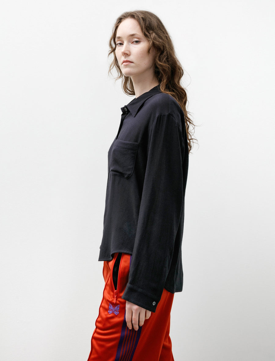 Classic Shirt Wool Navy - Image 3