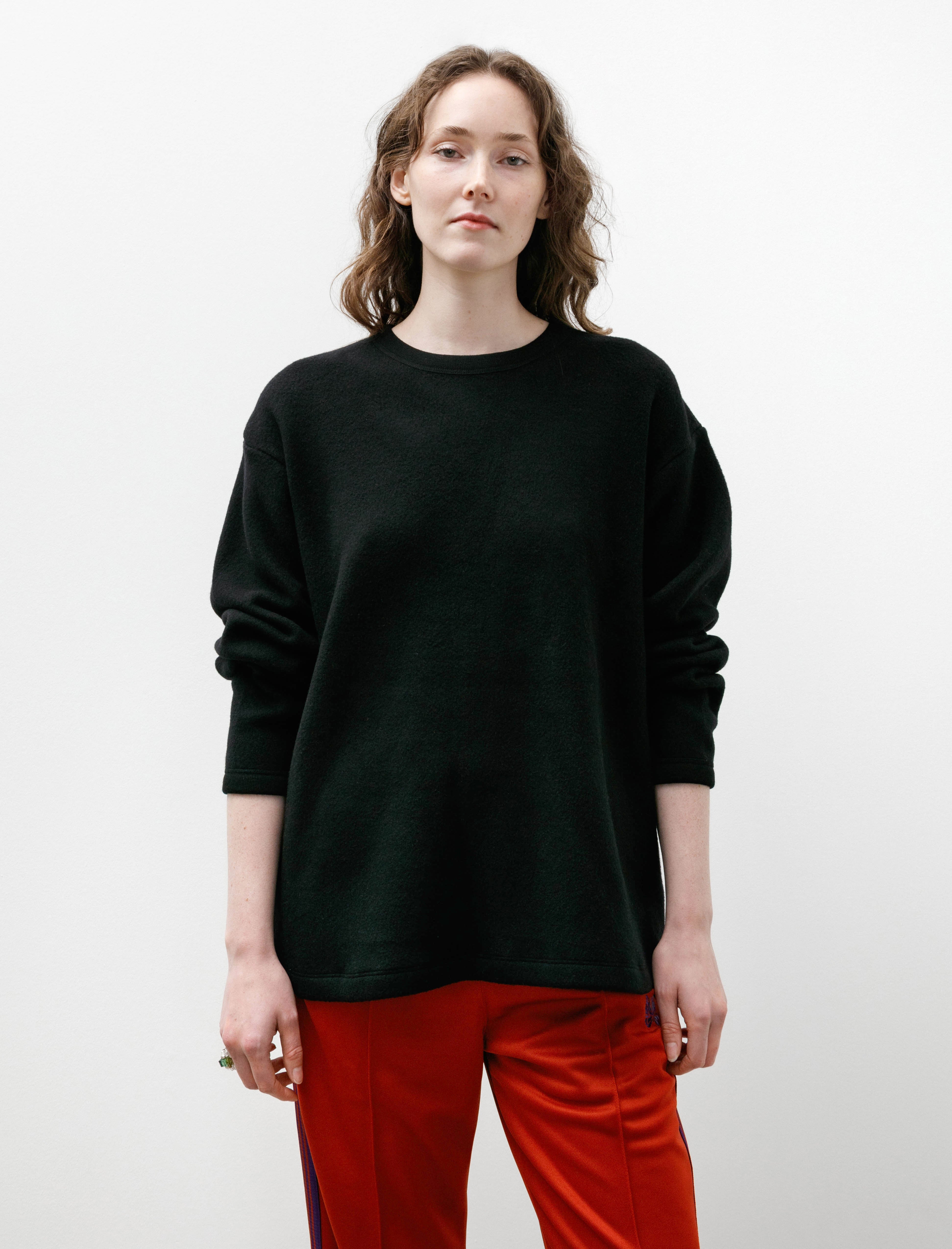 Yoko Sakamoto Crew Neck Pullover Black