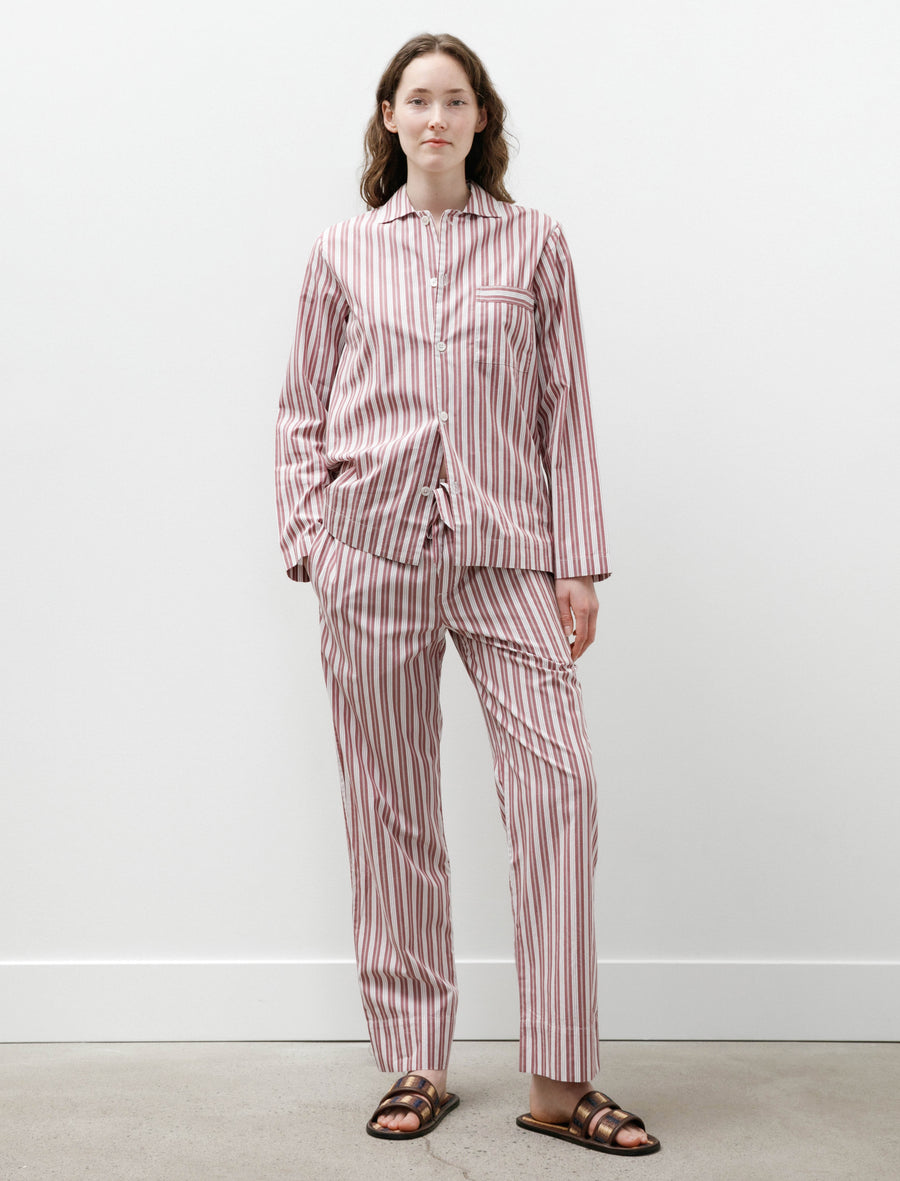 Poplin Pyjama Pants Rhubarb Stripe - Image 1