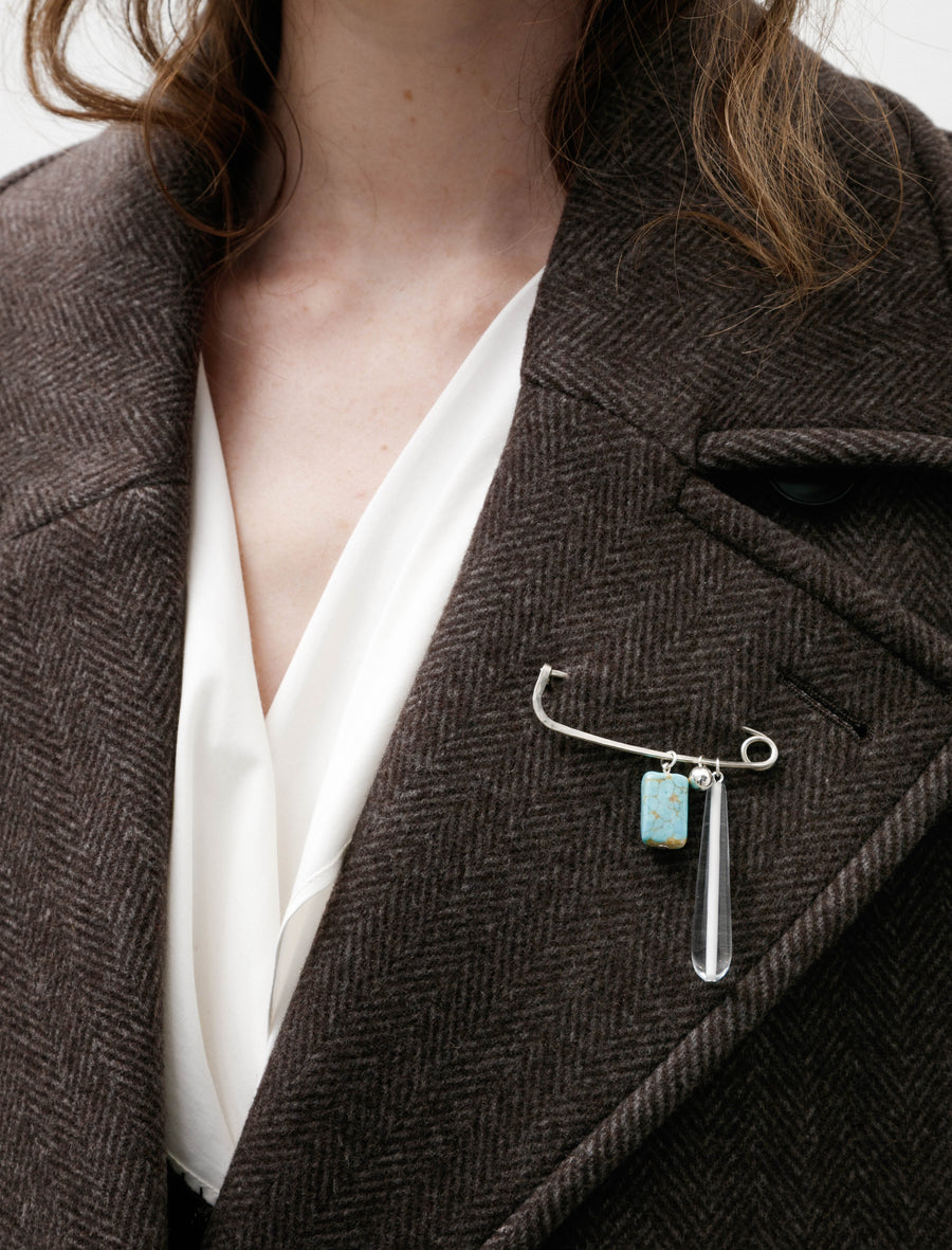 Pull Brooch Turquoise - Image 1