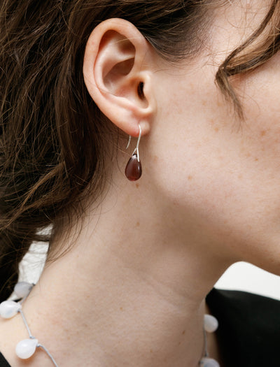 Gota Mini Earrings Purple