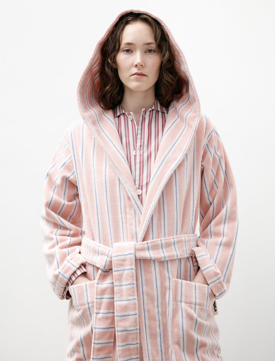Hooded Bathrobe Candy Stripes - Image 5