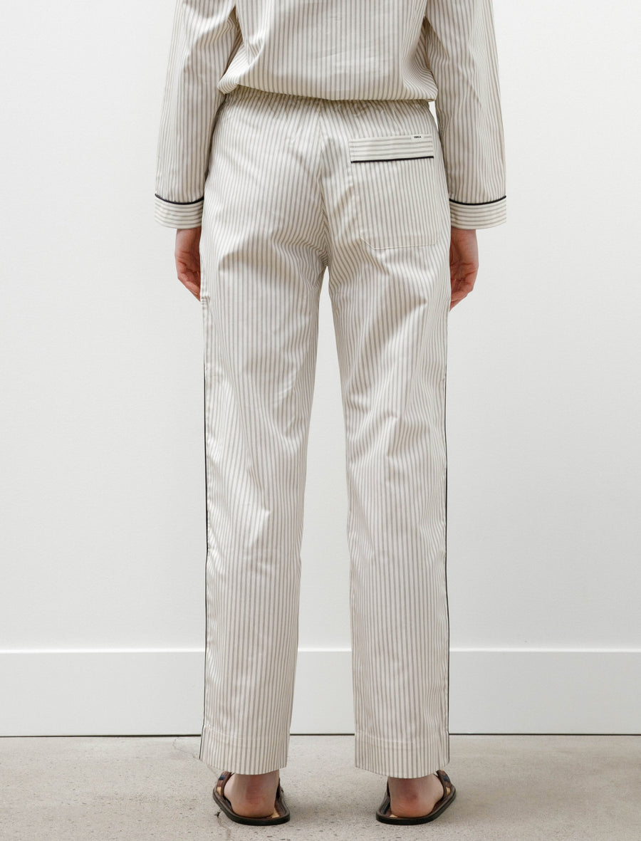 Sateen Pyjama Pants Brown Pin Stripes - Image 6