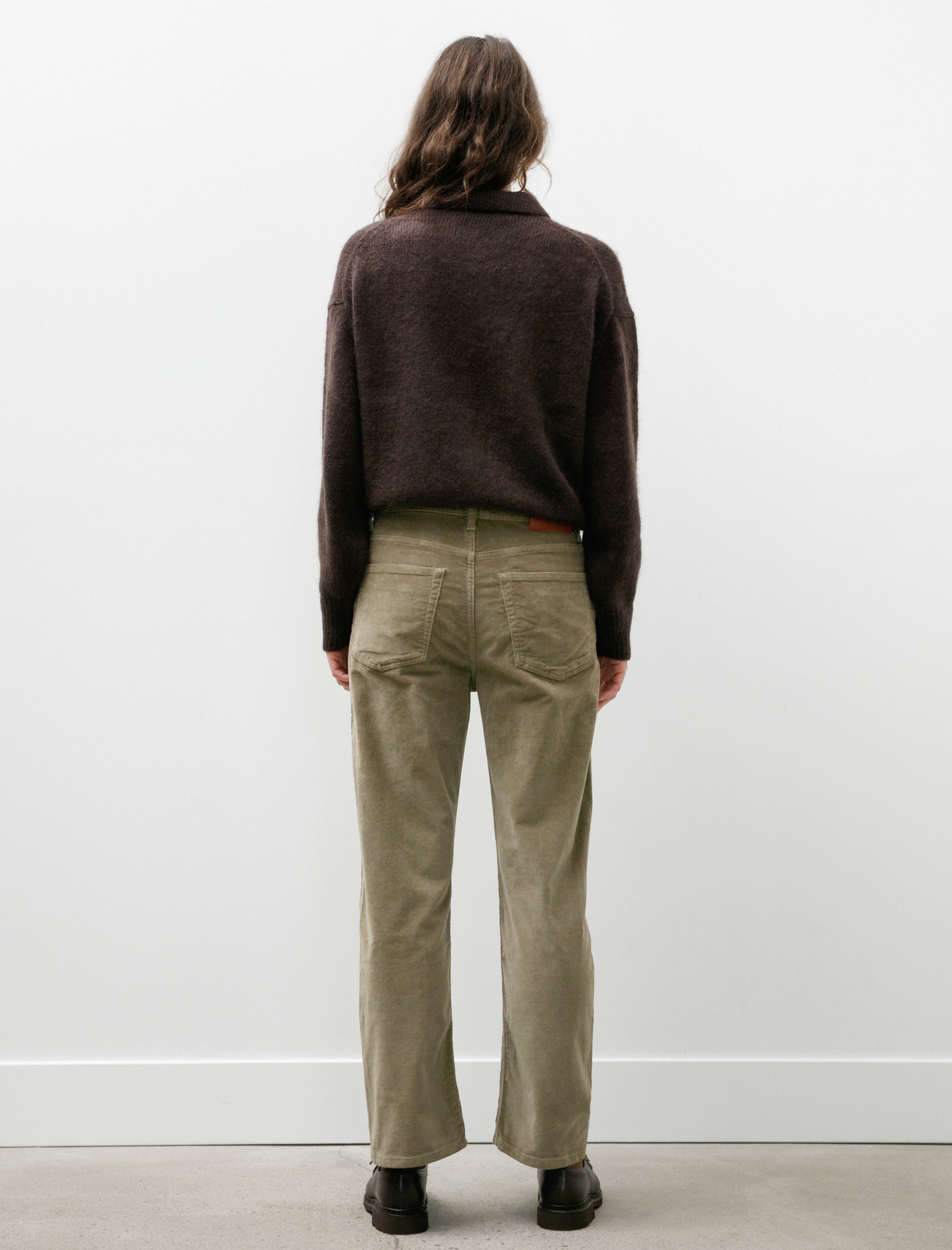 Studio Nicholson Denjo Pant Washed Corduroy Lichen
