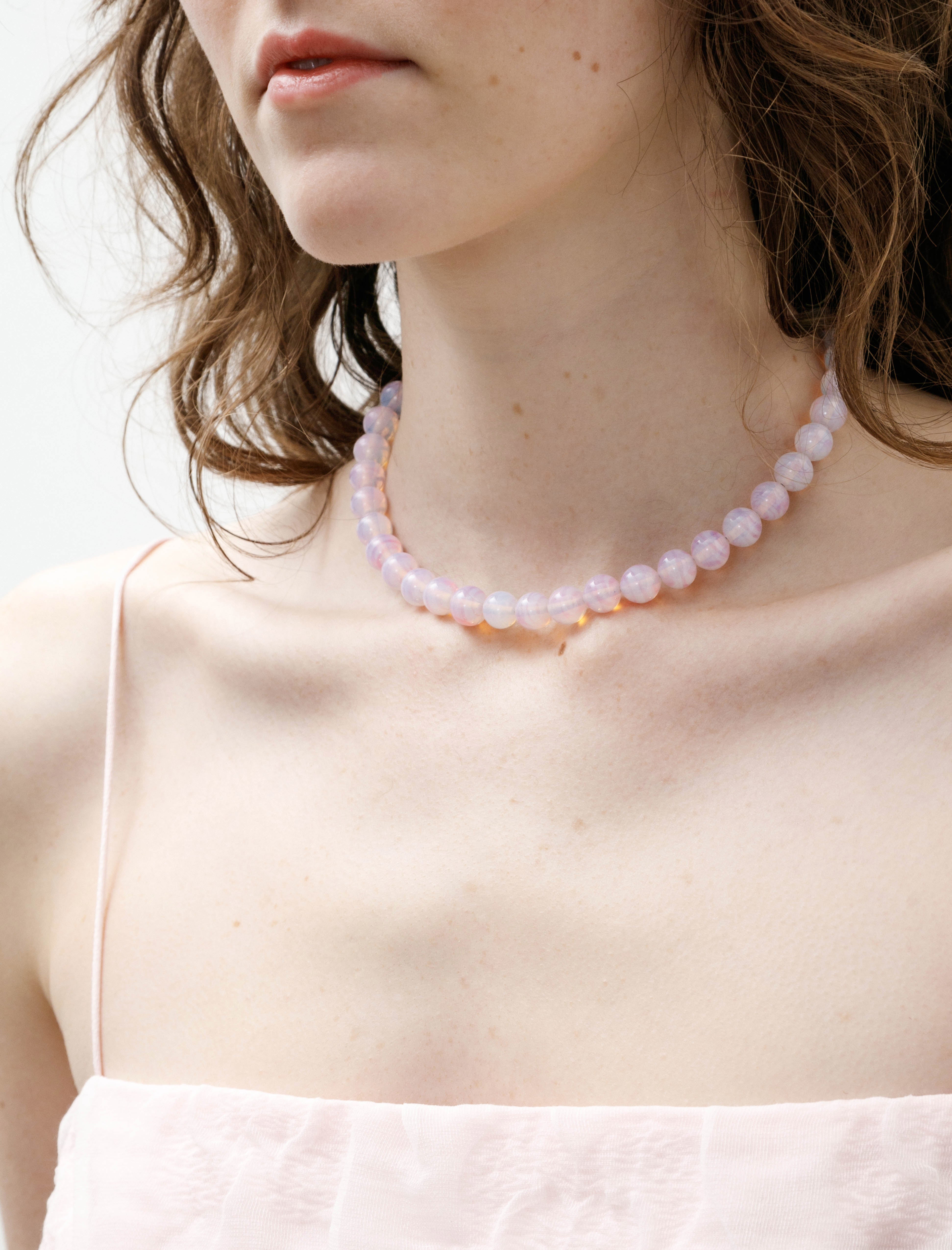 Sisi Joia Marie Necklace Opaline Pink