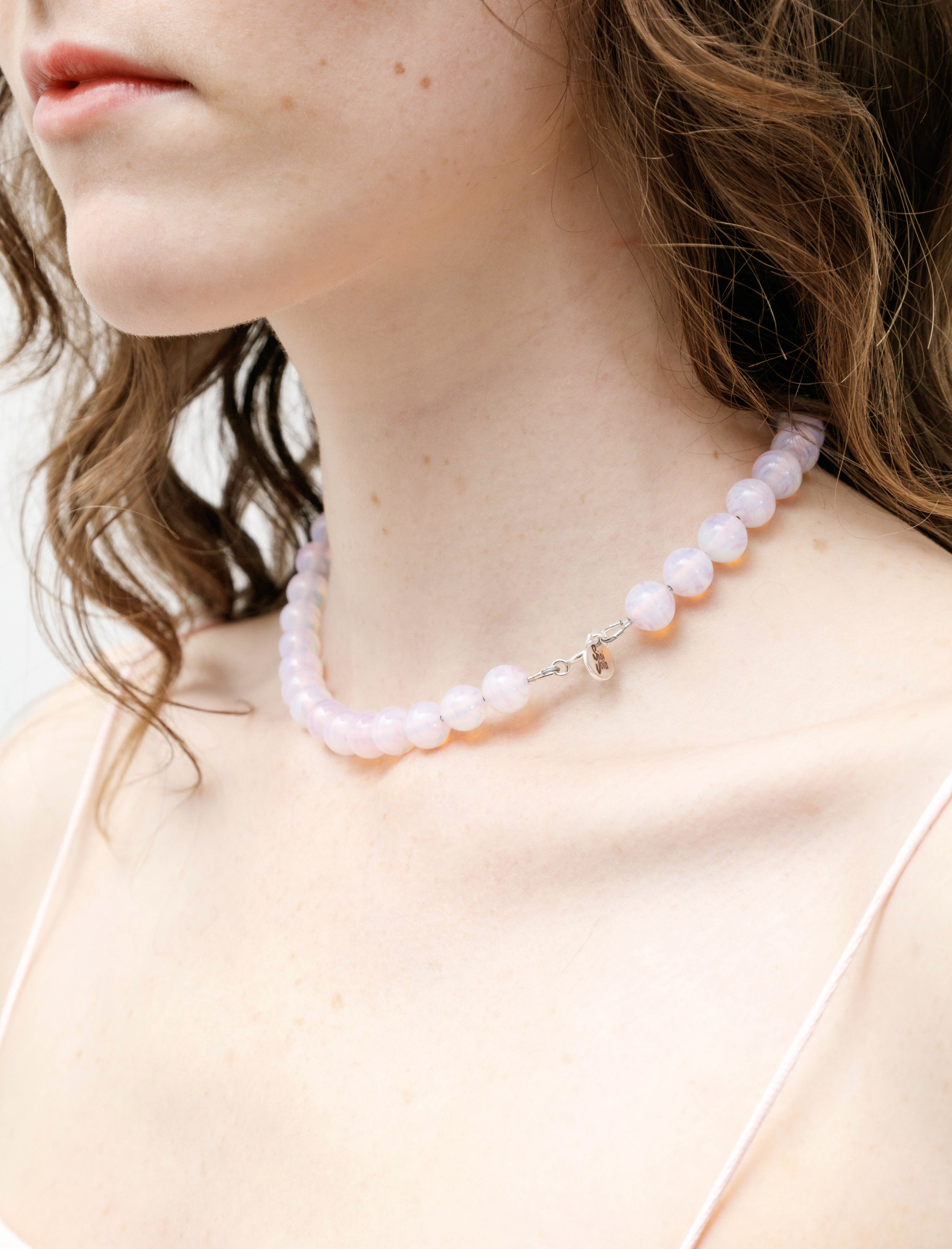 Sisi Joia Marie Necklace Opaline Pink
