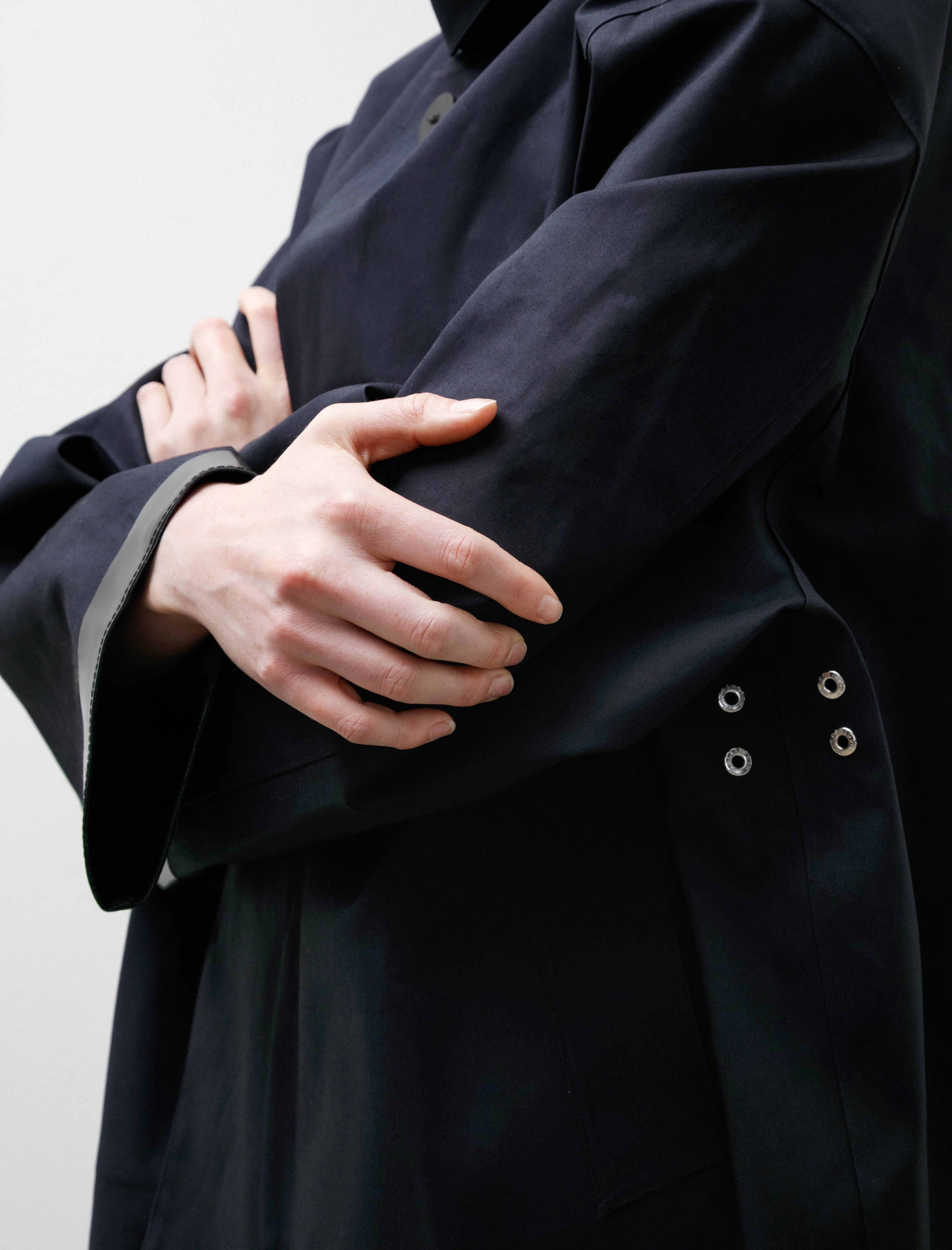 Studio Nicholson SN x Mackintosh Teviot Short Mac Coat Navy