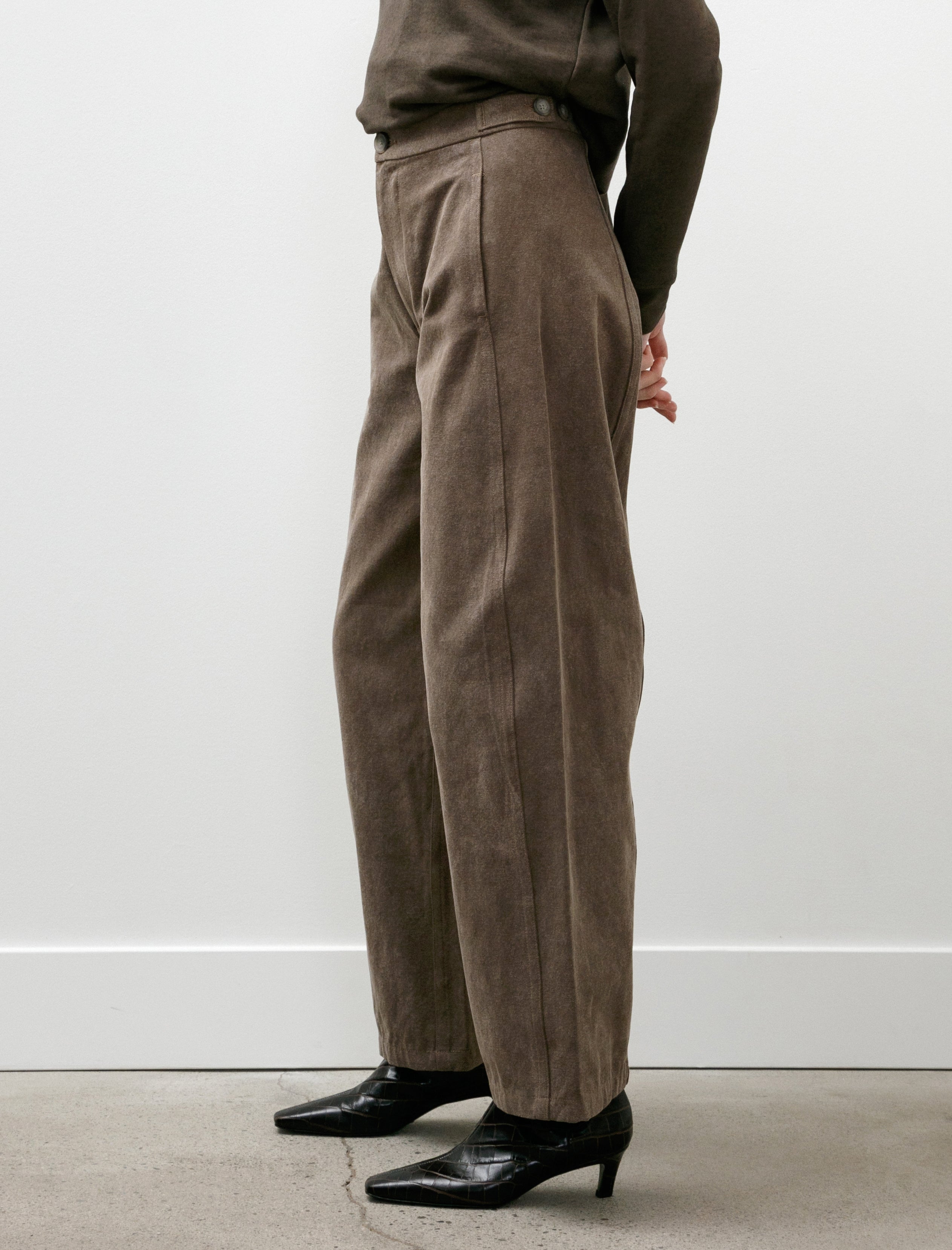 Lauren Manoogian Canvas Pants Washed Cinder