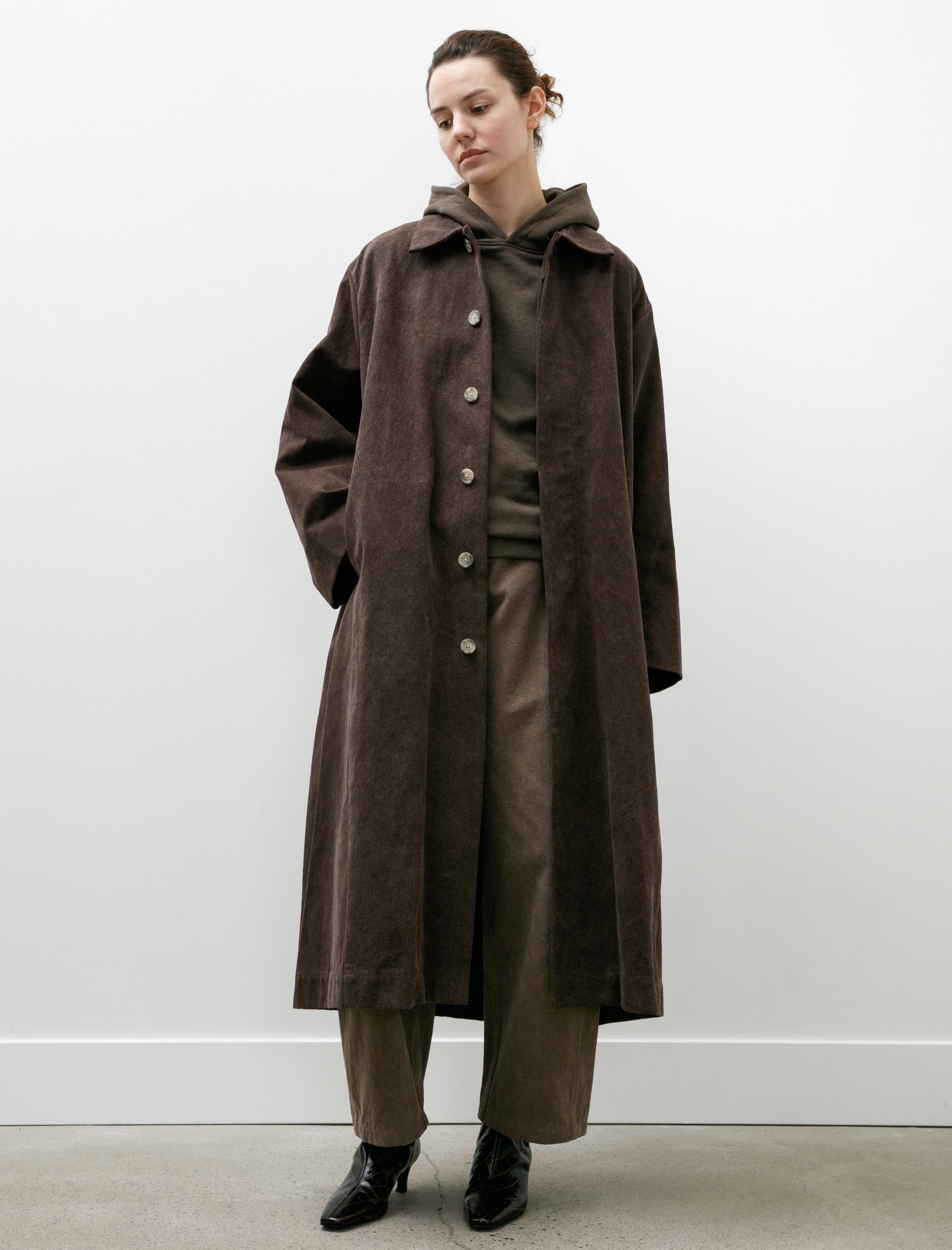 Lauren Manoogian Canvas Car Coat Washed Soil