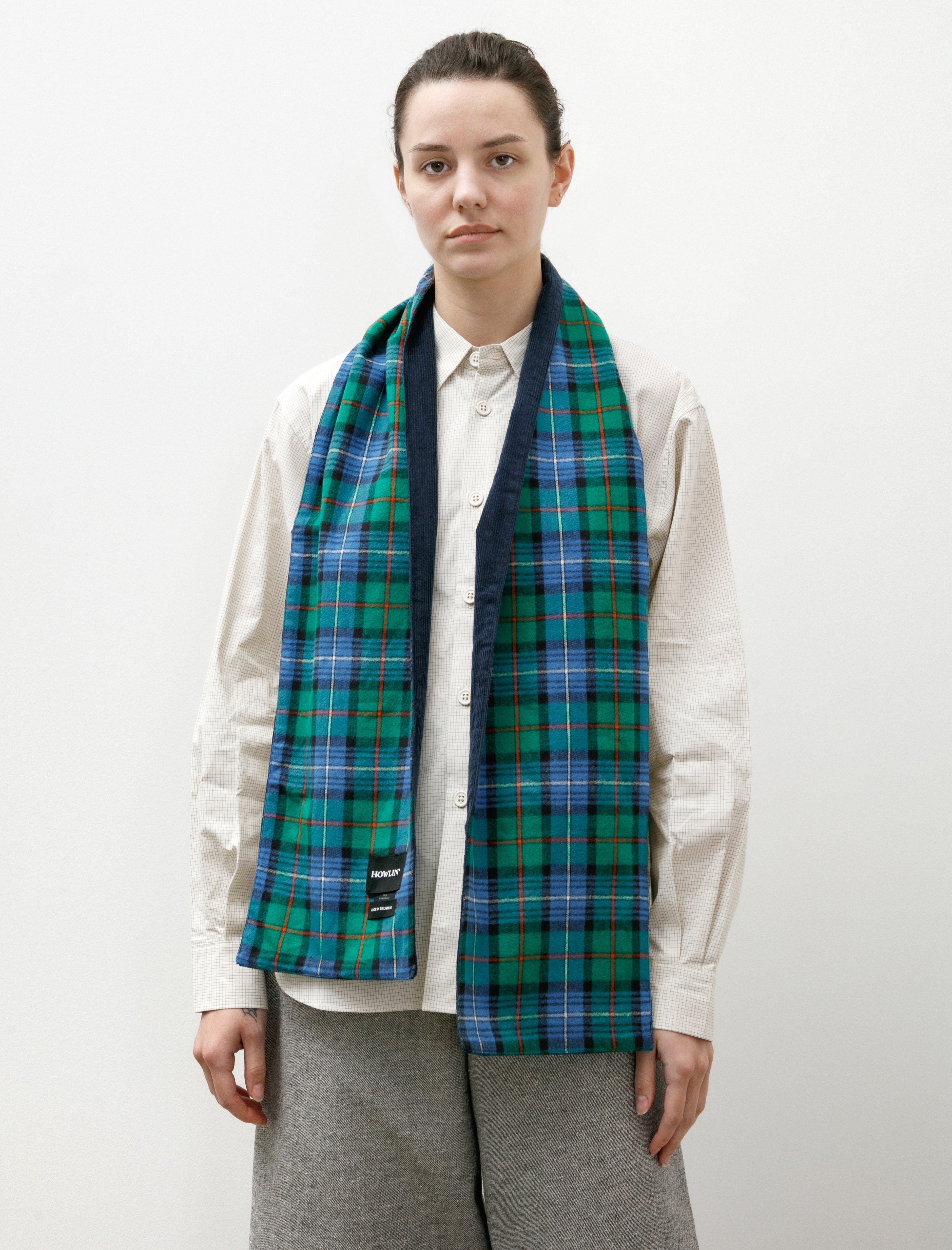 Howlin' Cord and Woven Scarf Wool Blue Mix