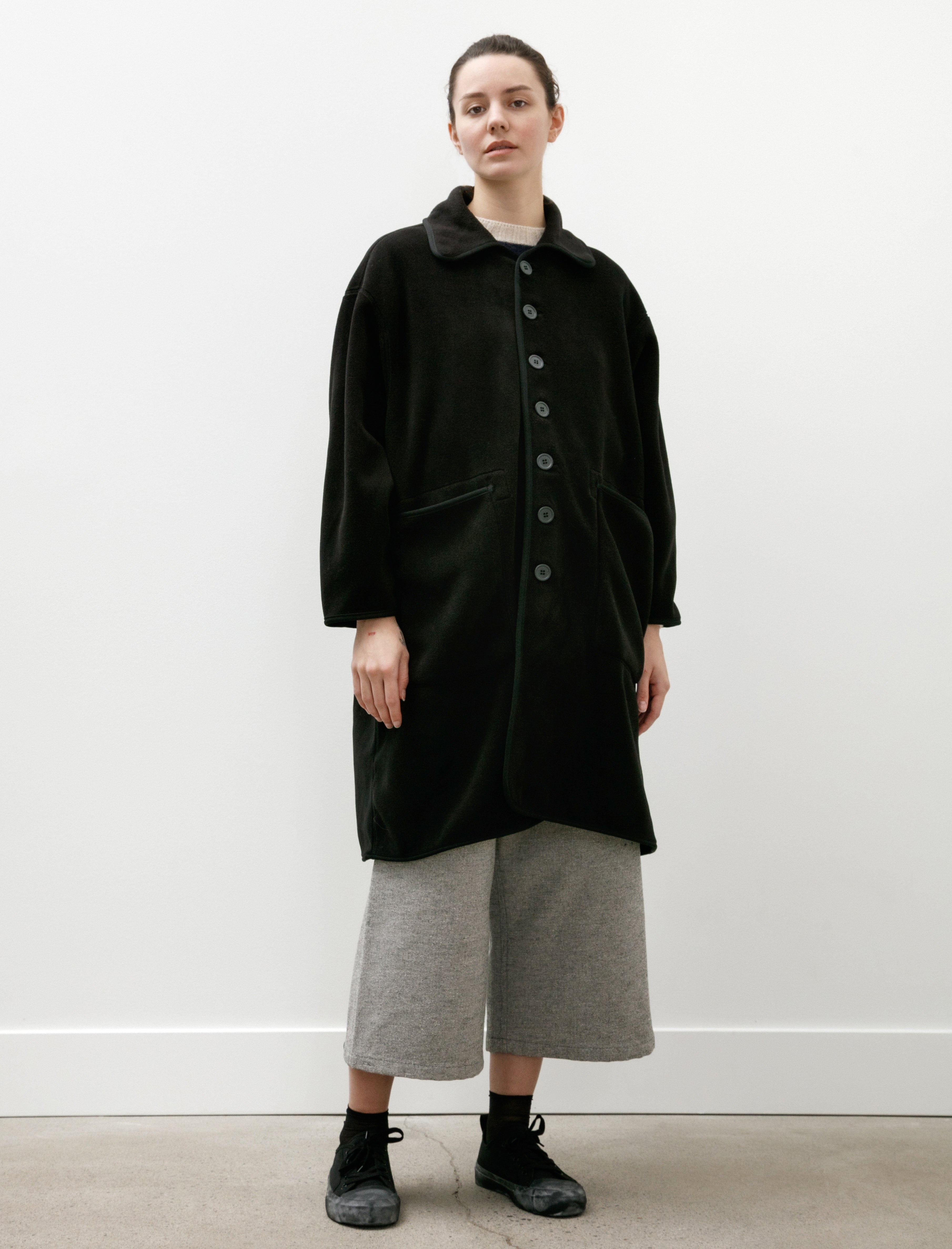 MAN-TLE W-R19 F-1 Balmacaan Coat Black 300