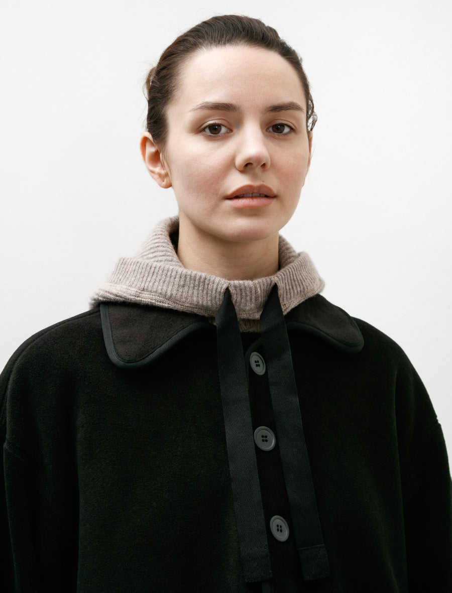 MHL Knitted Hood Lambswool Tawny - Image 1