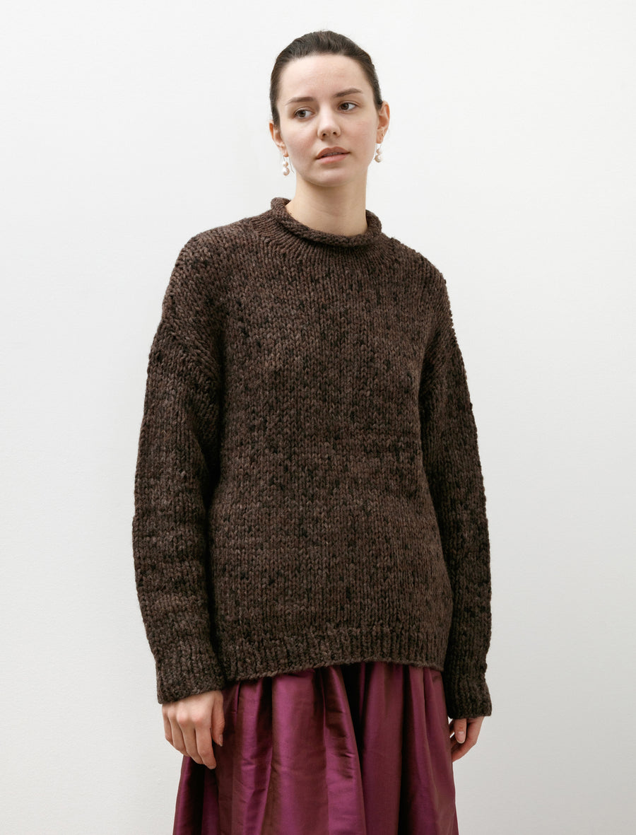 Handknit Paint Rollneck Black Paint - Image 1