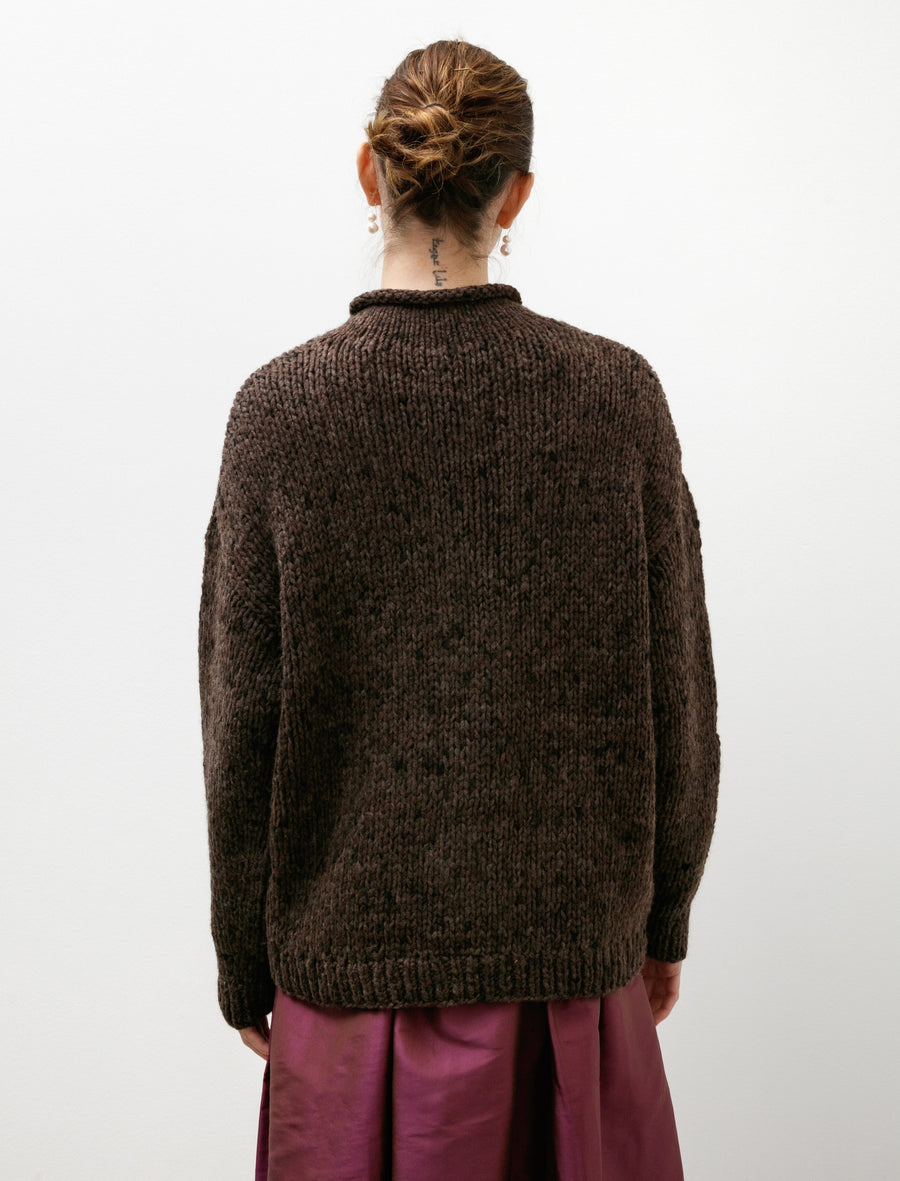 Handknit Paint Rollneck Black Paint - Image 4