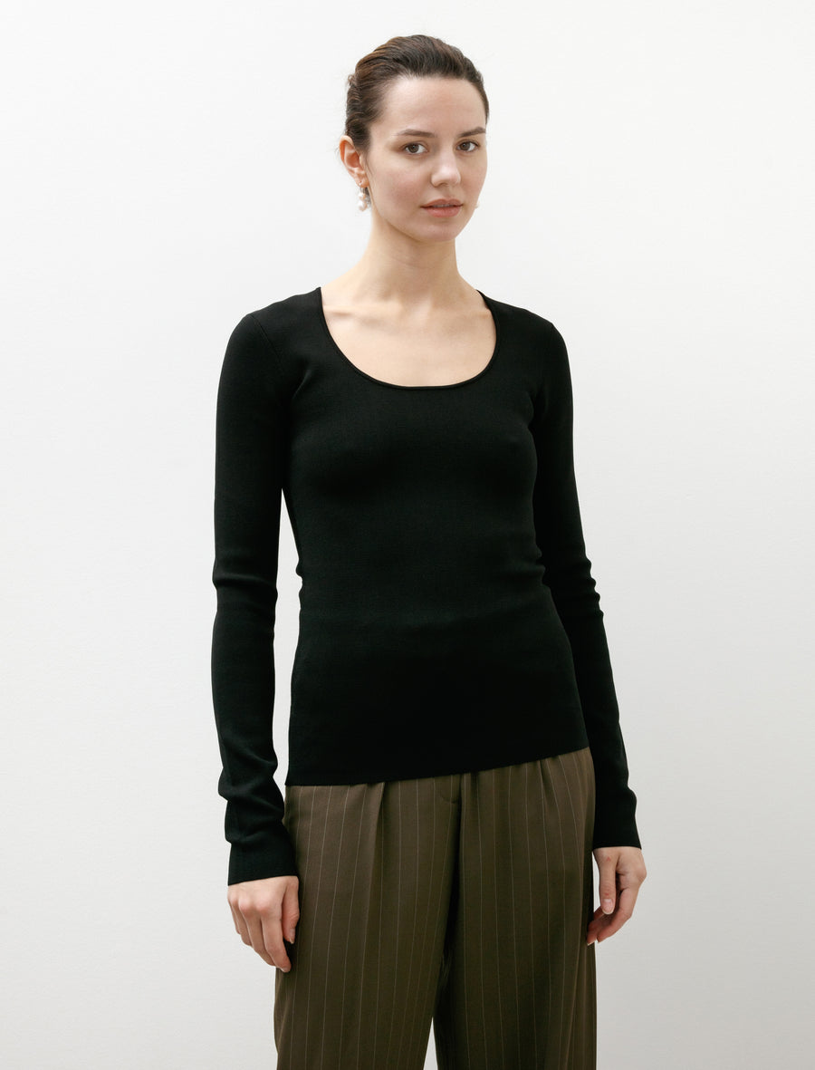 Compact Knit Top Black - Image 1