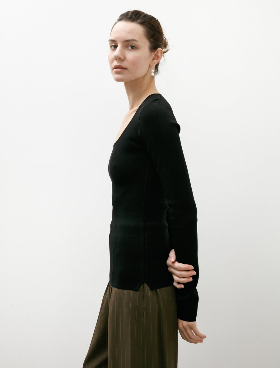 Compact Knit Top Black - Image 3