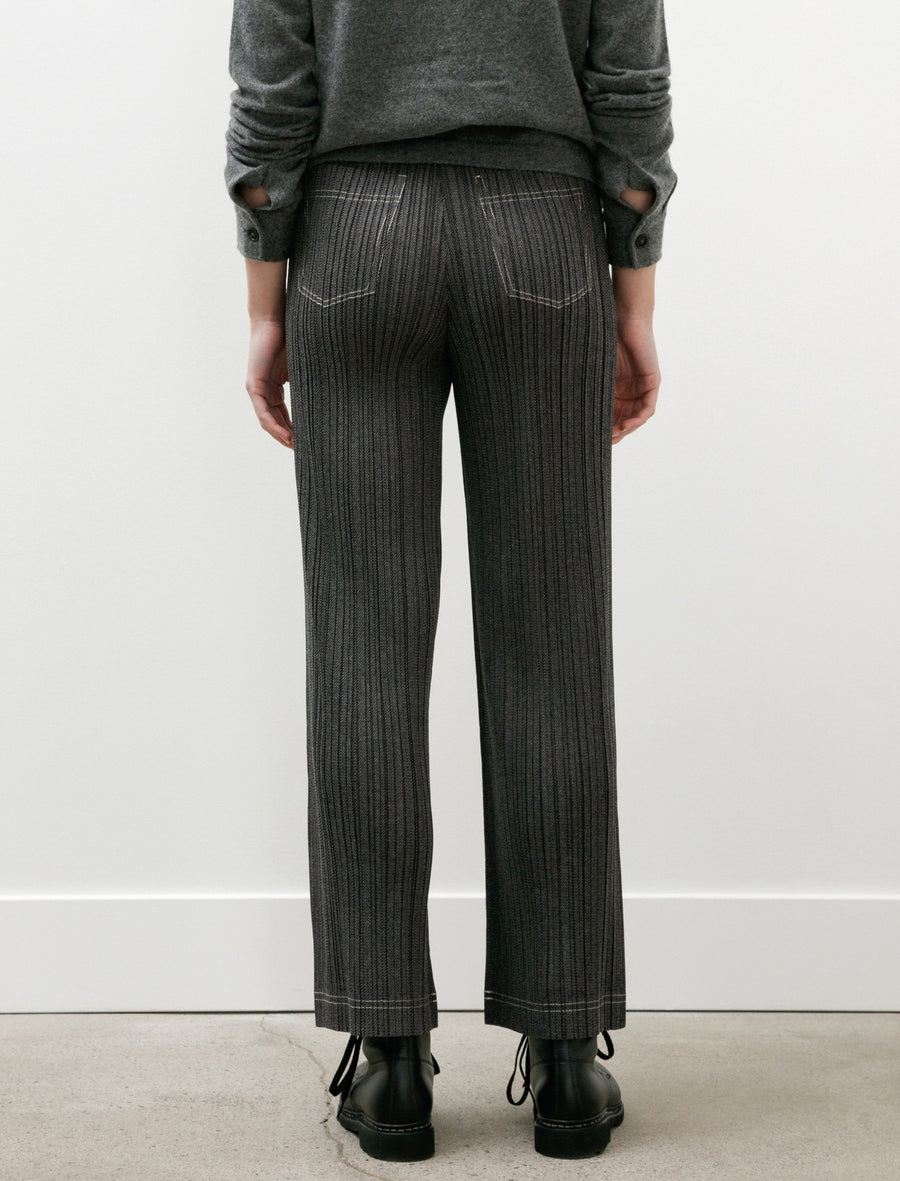 Cotton Denim Pants Black - Image 6