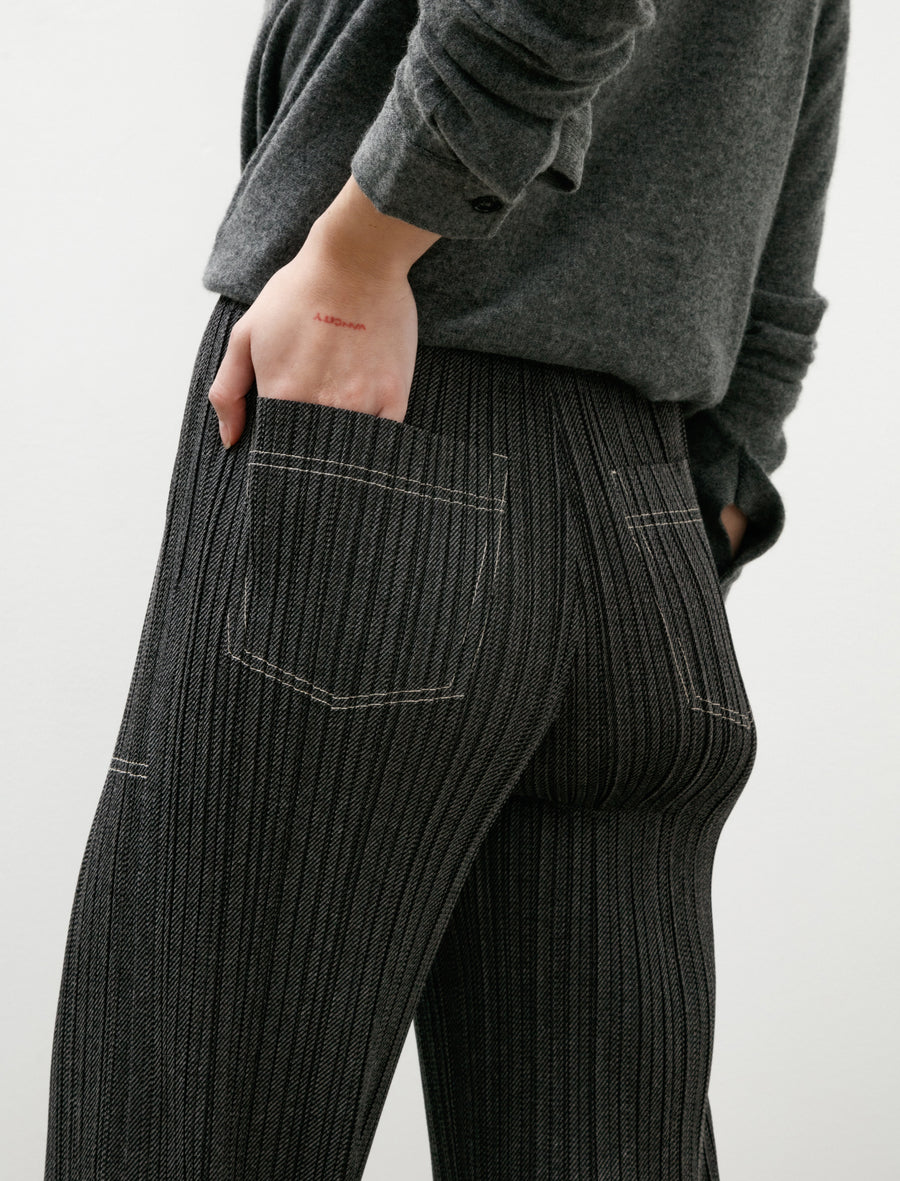 Cotton Denim Pants Black - Image 8